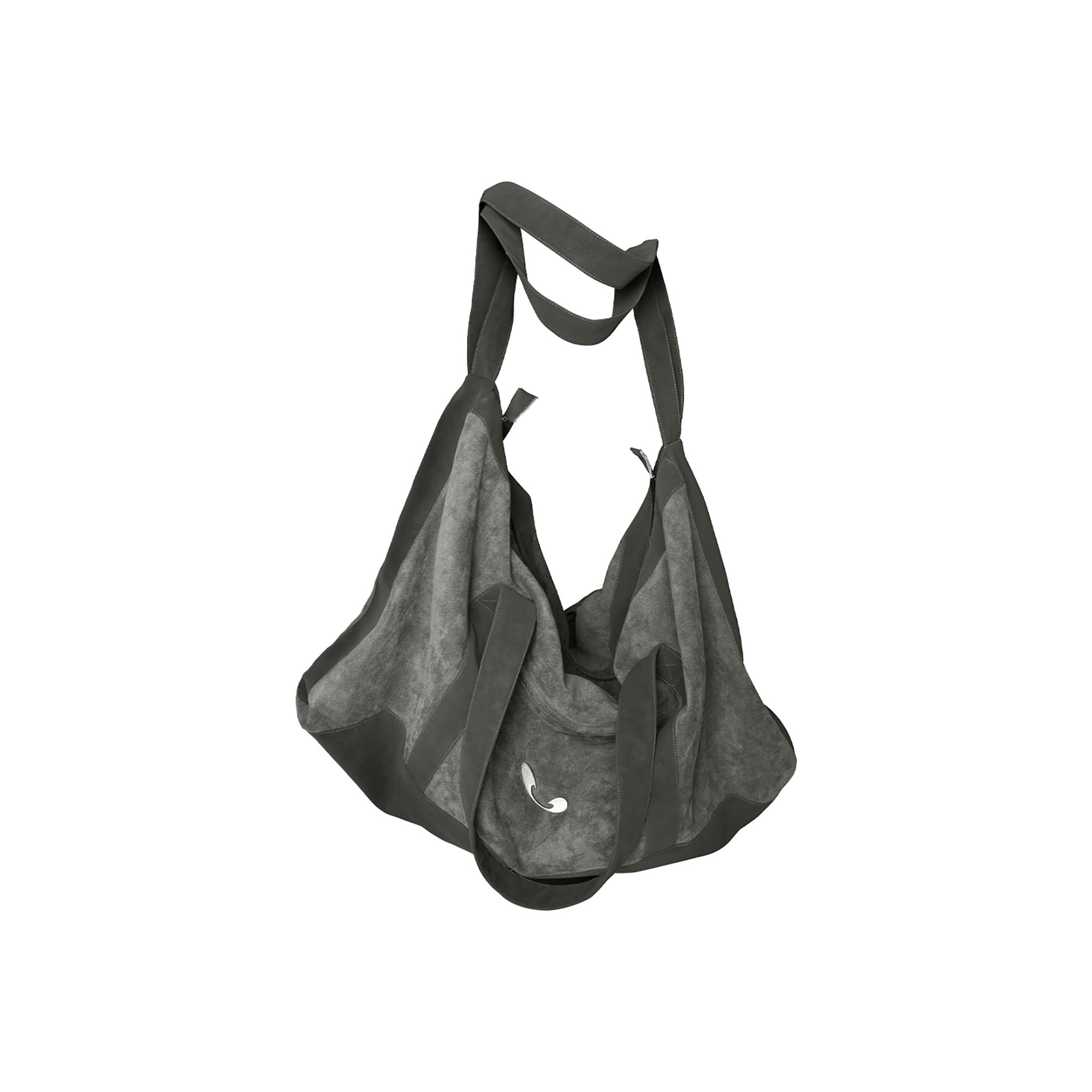RELABEL Suede Panel Crossbody Bag