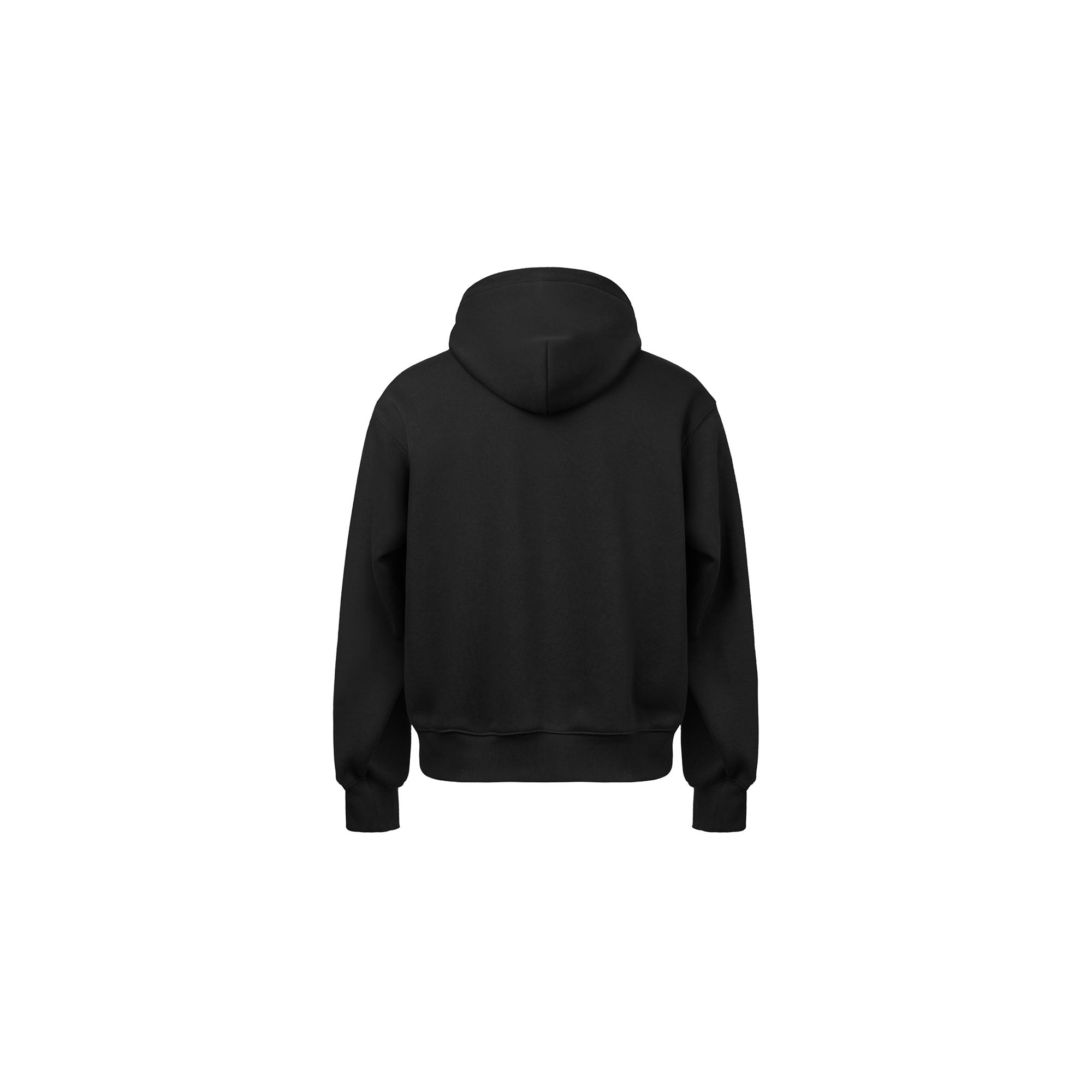 OKAYTHXBYE Essential Sherpa-Lined Boxy Zip Hoodie