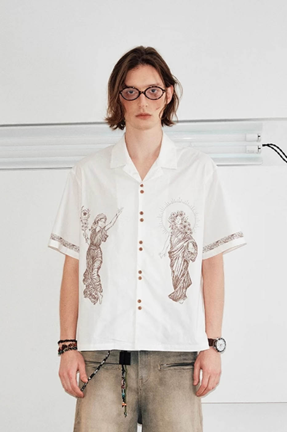 KREATE Prodigy Sculptural Cuban Half Shirt