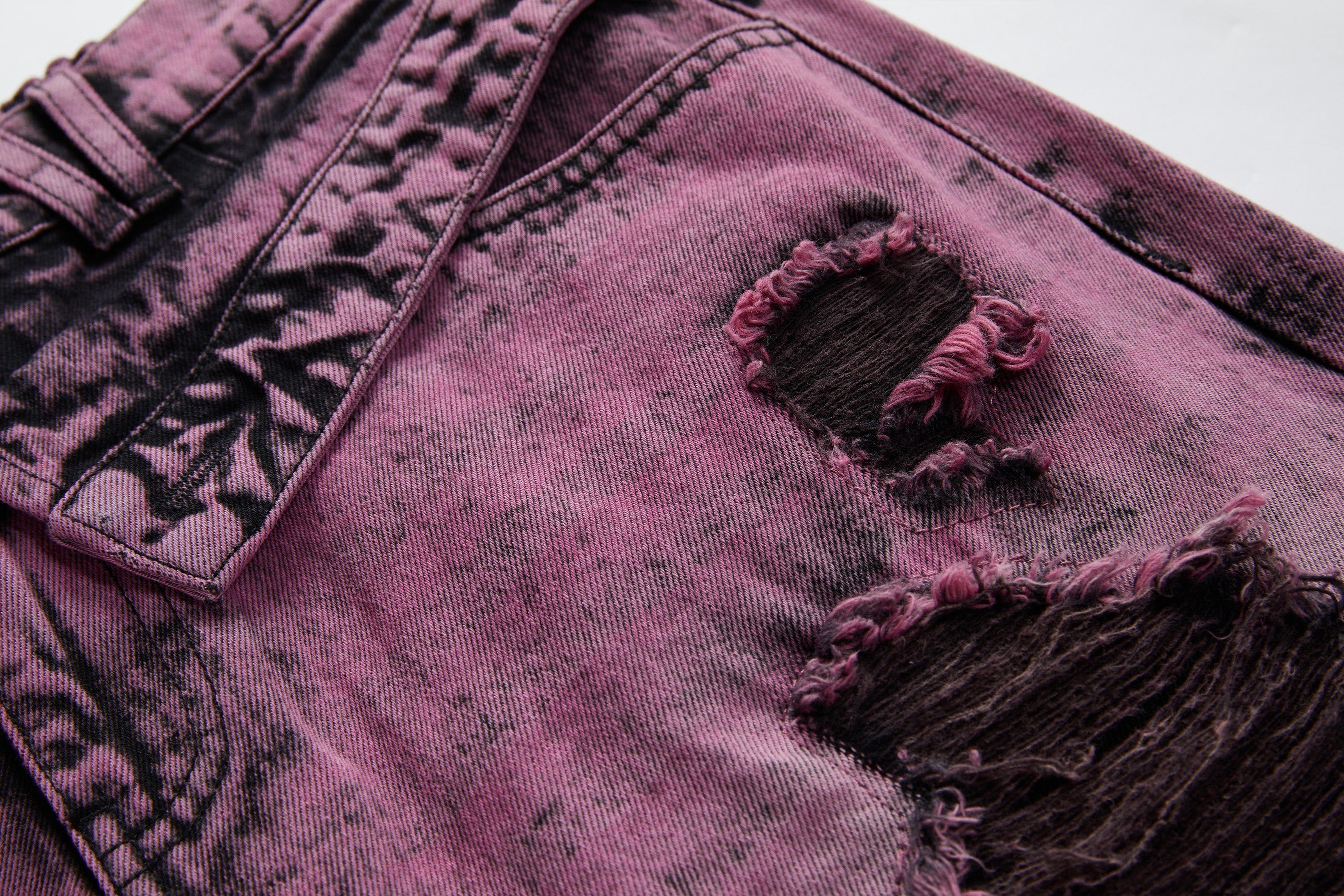 VANN VALRENCE Distressed Panelled Frayed Straight-Leg Jeans, premium urban and streetwear designers apparel on PROJECTISR.com, VANN VALRENCE