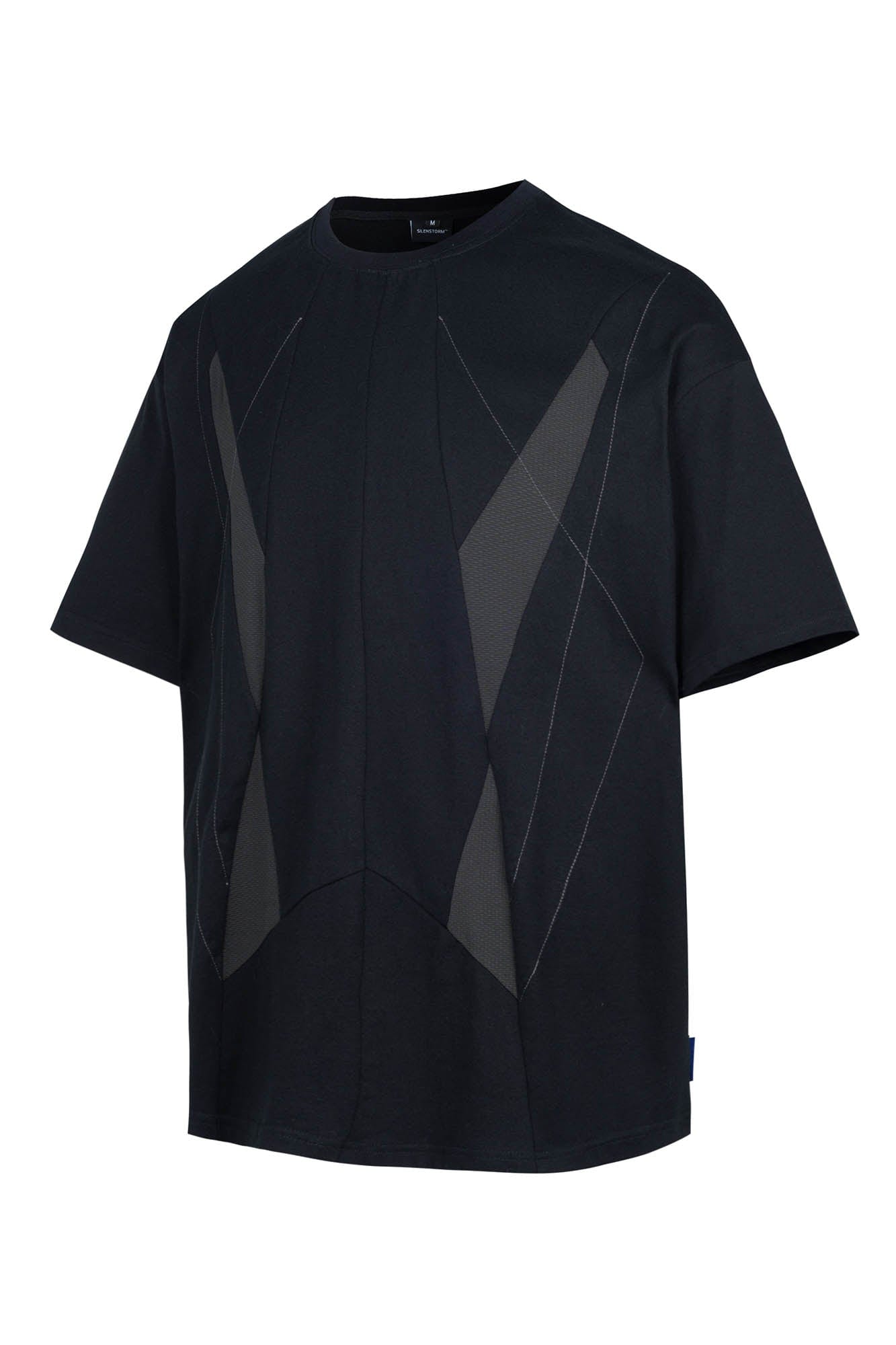 SILENSTORM Geometric Spliced Mesh T-Shirt