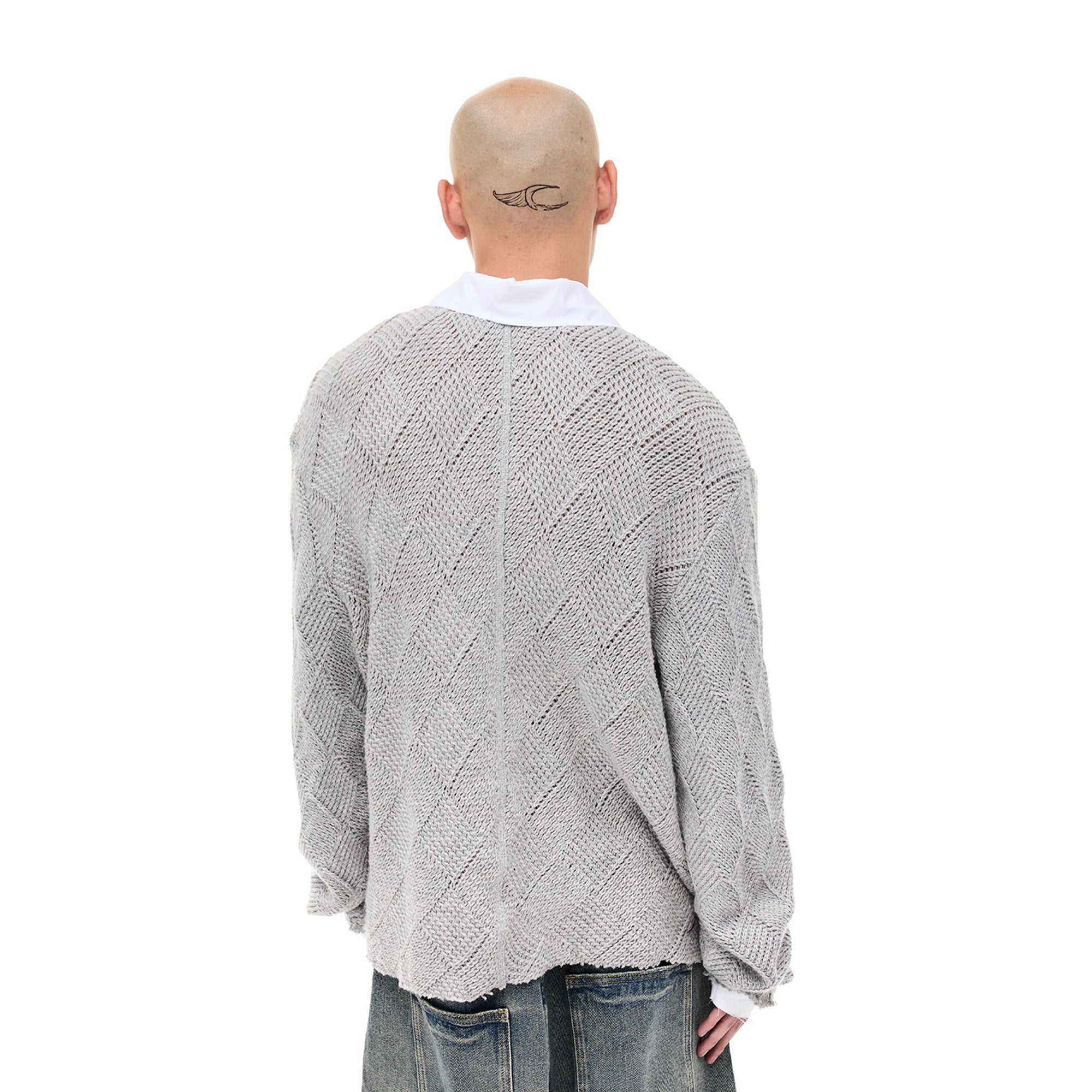 WHISTLEHUNTER Argyle Wool-Blend Polo Sweater, premium urban and streetwear designers apparel on PROJECTISR.com, WHISTLEHUNTER