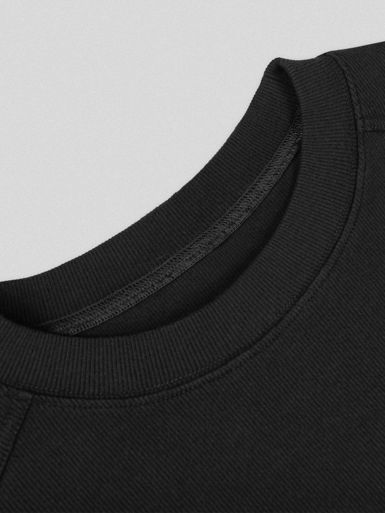 UNDERWATER Distressed Deconstructed Light Sweatshirt Black, premium urban and streetwear designers apparel on PROJECTISR.com, UNDERWATER