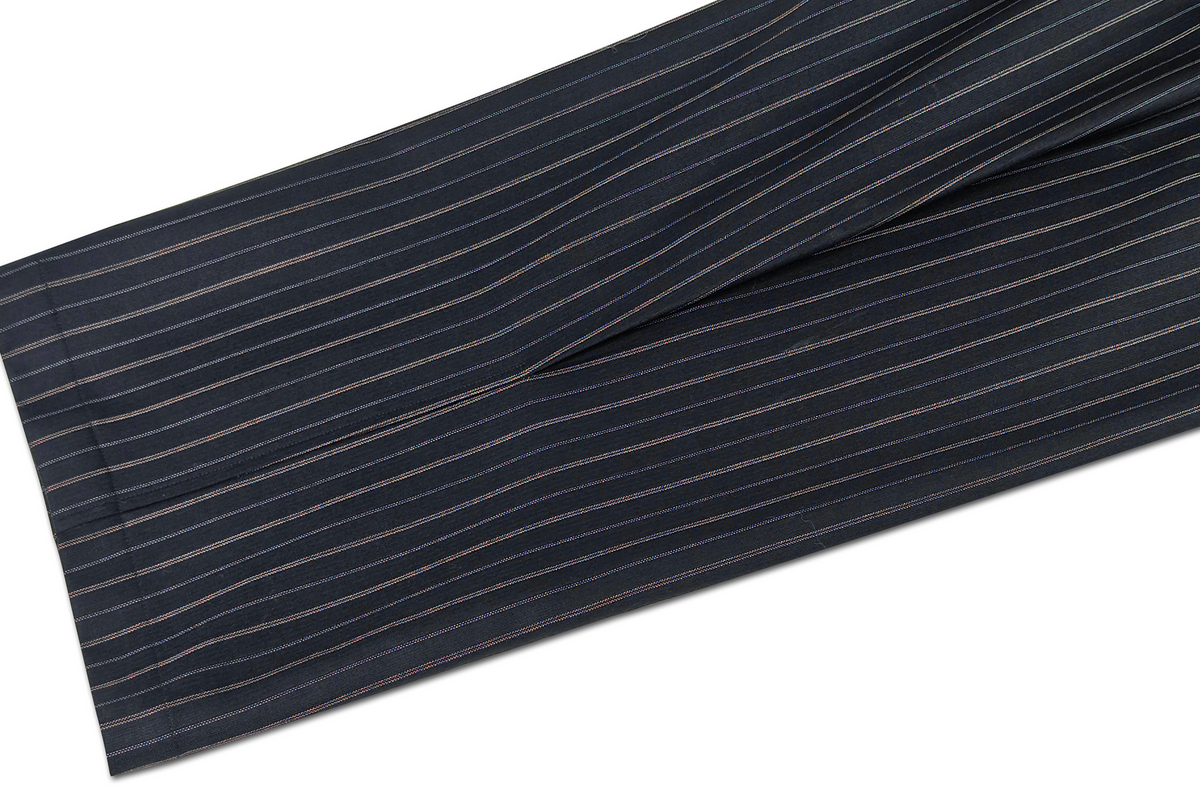 FACEONLAB Striped Wool-Blend Wide-Leg Trousers