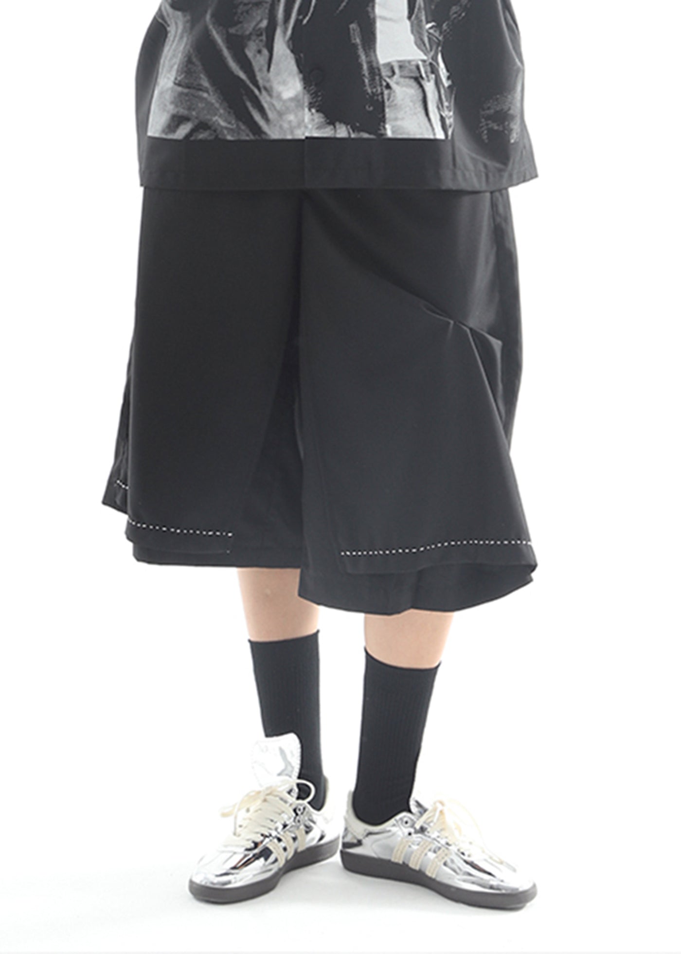 MIICHOUS Essential Pleated Oversize Shorts