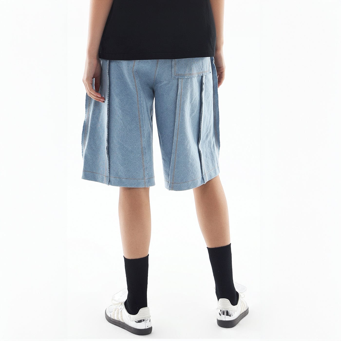 MIICHOUS Deconstructed Raw Edge Shorts