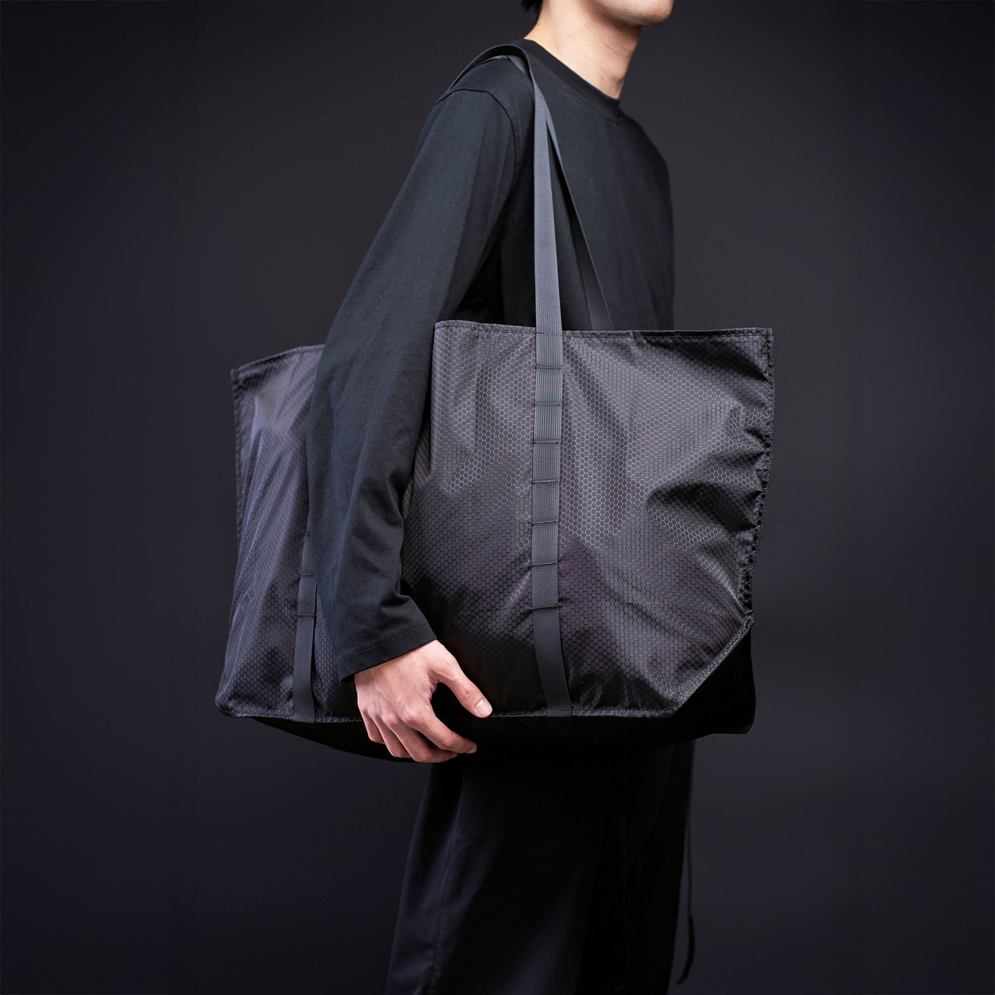 OVERCLOCK ROAM Foldable Ripstop Utility Tote Bag, premium urban and streetwear designers apparel on PROJECTISR.com, OVERCLOCK ROAM