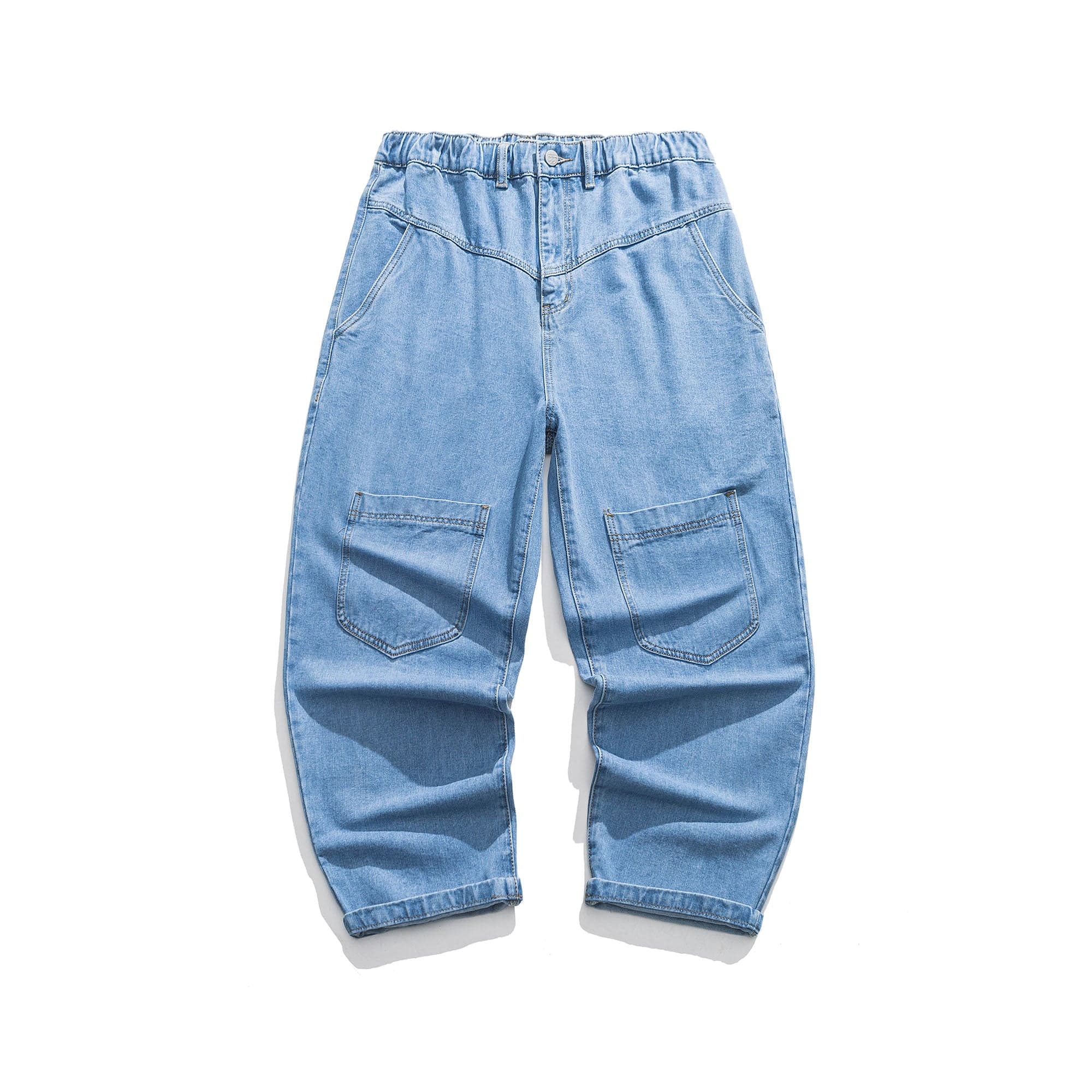 ME DA IGUAL Retro Washed Paneled Jeans, premium urban and streetwear designers apparel on PROJECTISR.com, ME DA IGUAL