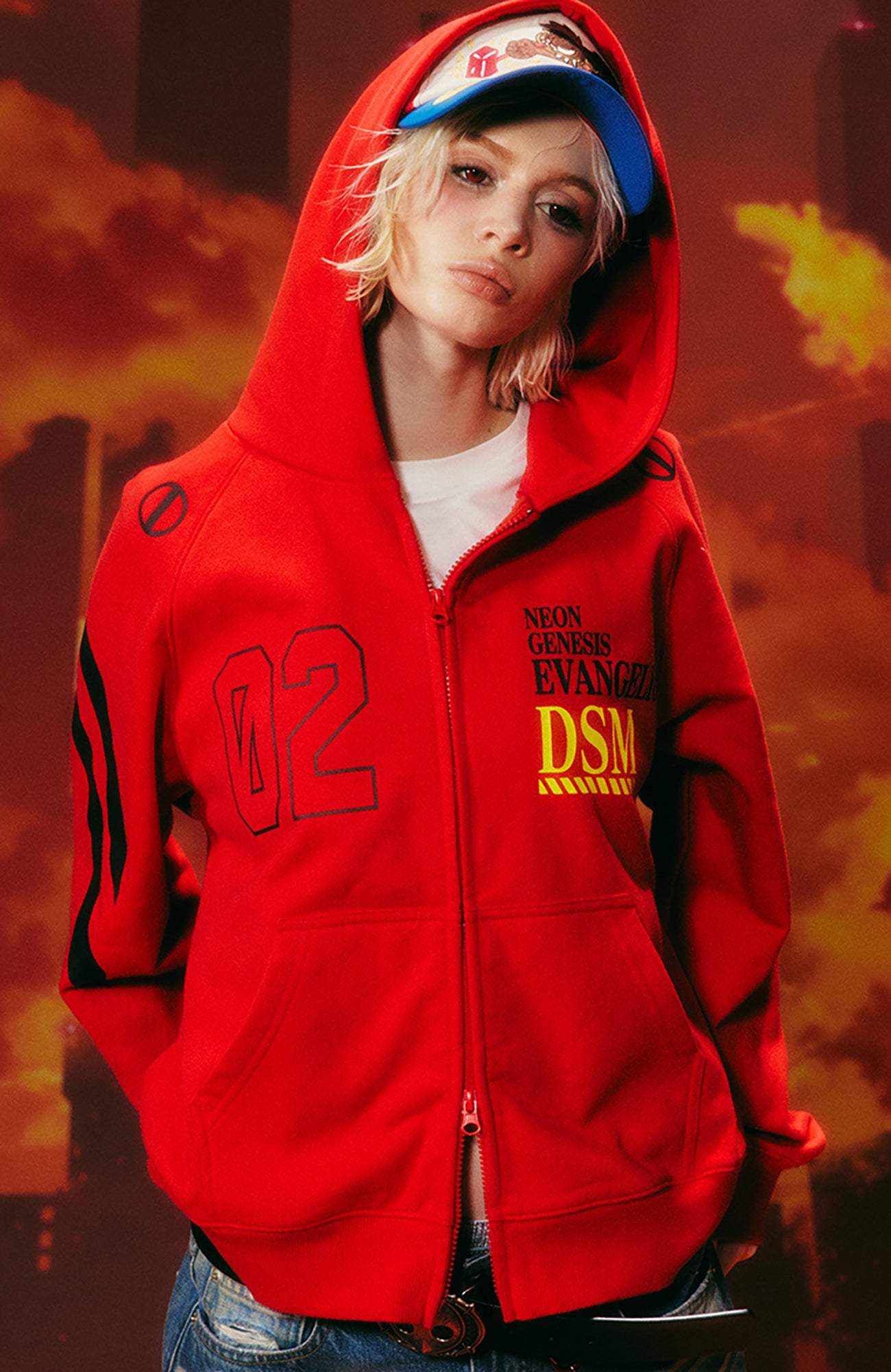 DONSMOKE x EVA Graphic Zipper Hoodie
