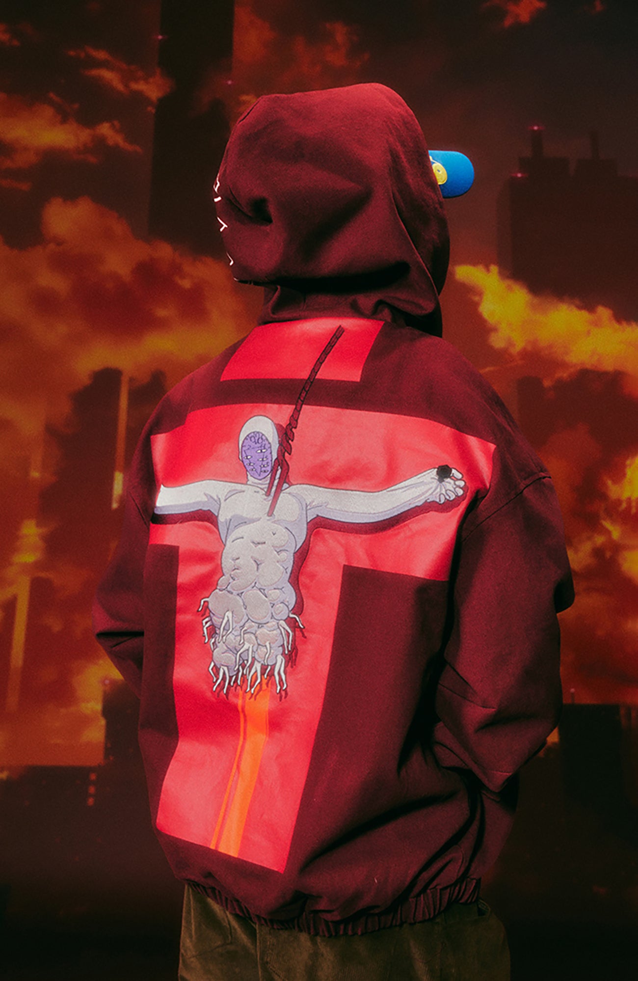 DONSMOKE X EVA Washed Hooded Jacket