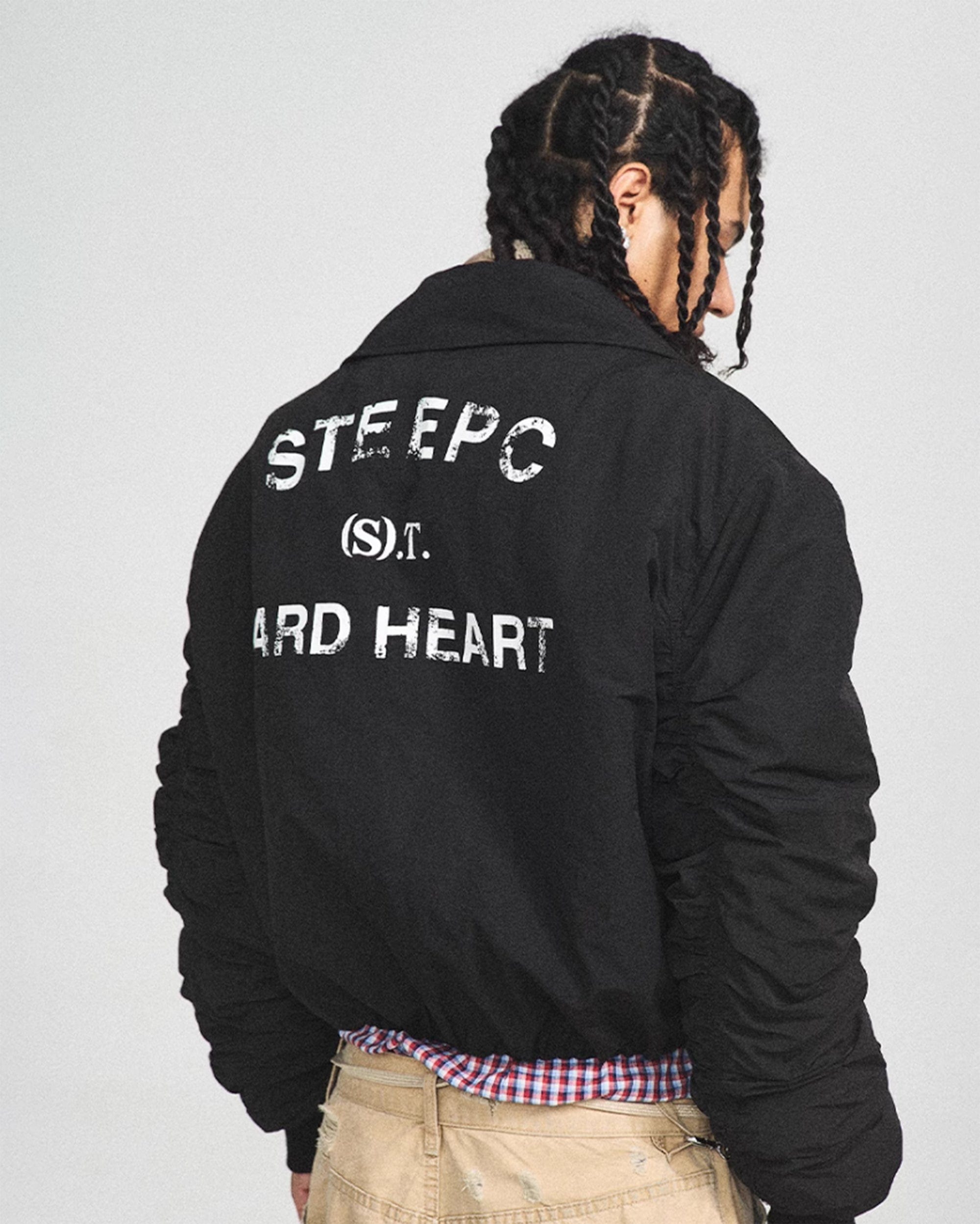 STEEPC Hard Heart Modern Bomber Jacket