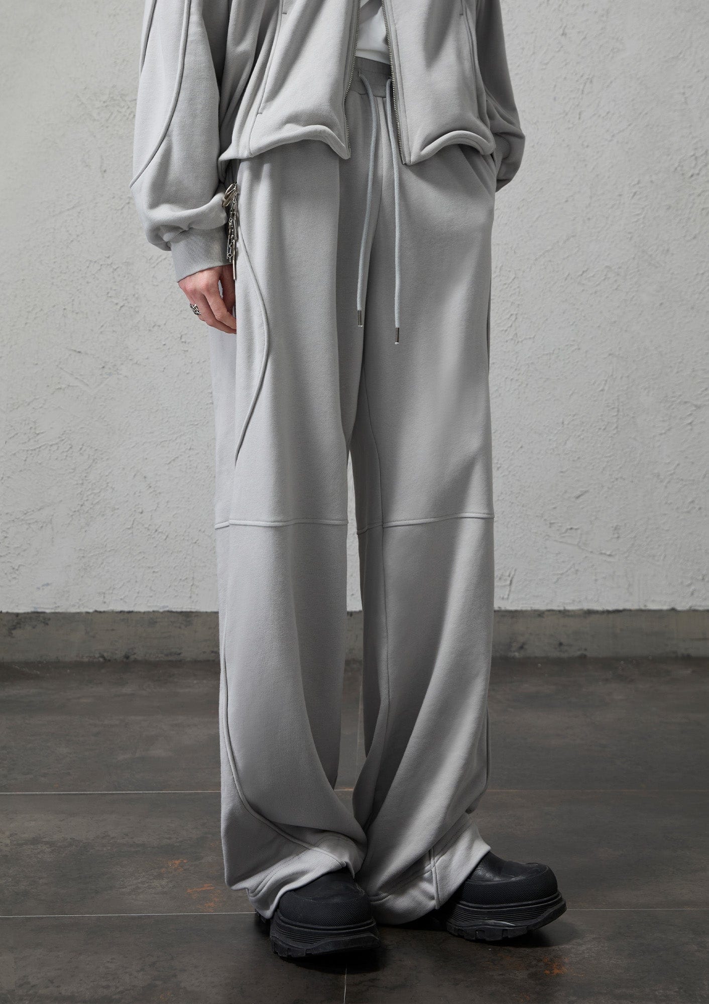 ORGANIC EMOTION Structured Panelled Oversized Sweatpants, premium urban and streetwear designers apparel on PROJECTISR.com, ORGANIC EMOTION