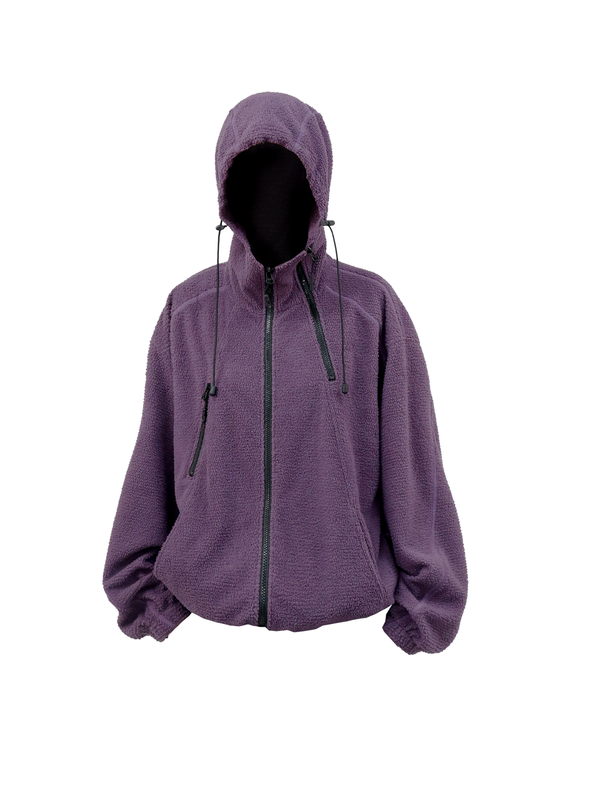 RELABEL Deconstructed Spliced Fleece Hooded Jacket