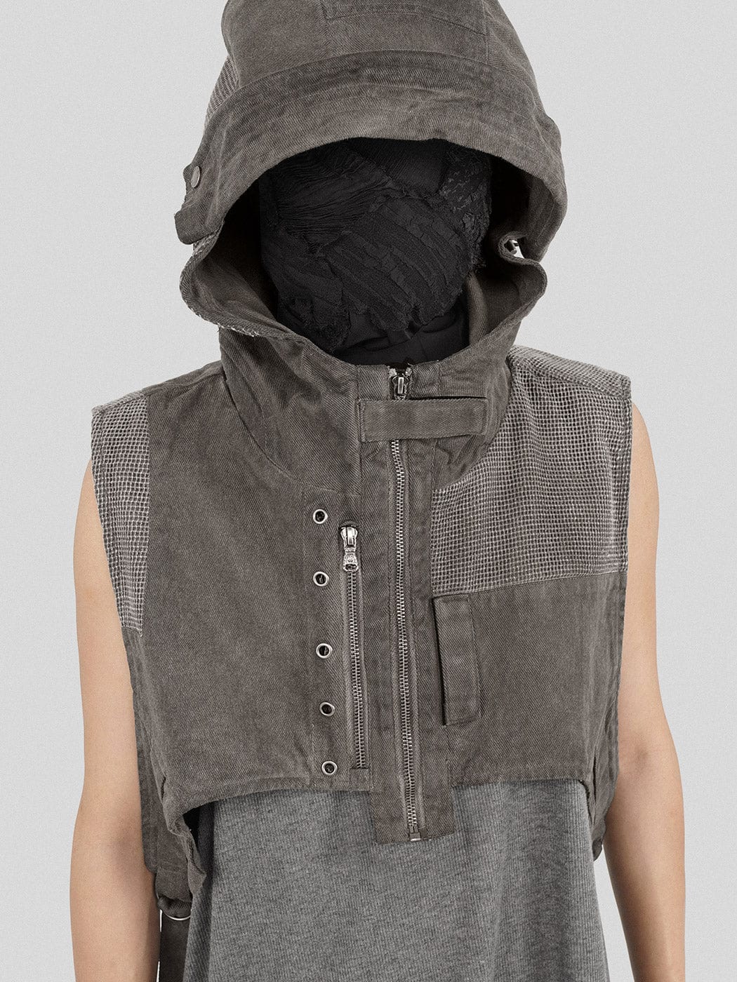 UNDERWATER Scavenger Hooded Vest, premium urban and streetwear designers apparel on PROJECTISR.com, UNDERWATER