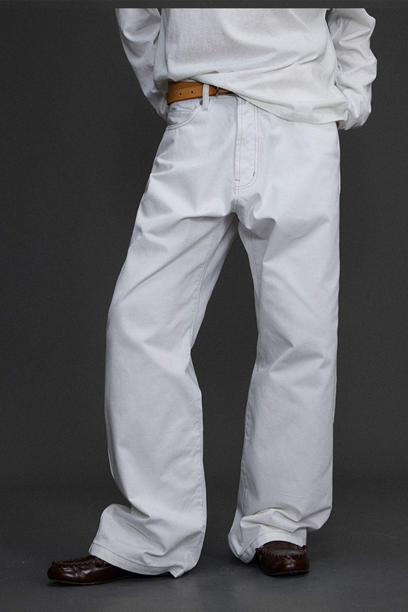 NIANJIUYIKOUER Straight-Leg Wide-Leg Pants, premium urban and streetwear designers apparel on PROJECTISR.com, NIANJIUYIKOUER