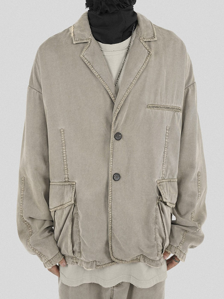UNDERWATER Big Pockets Sandstorm Suit Jacket, premium urban and streetwear designers apparel on PROJECTISR.com, UNDERWATER
