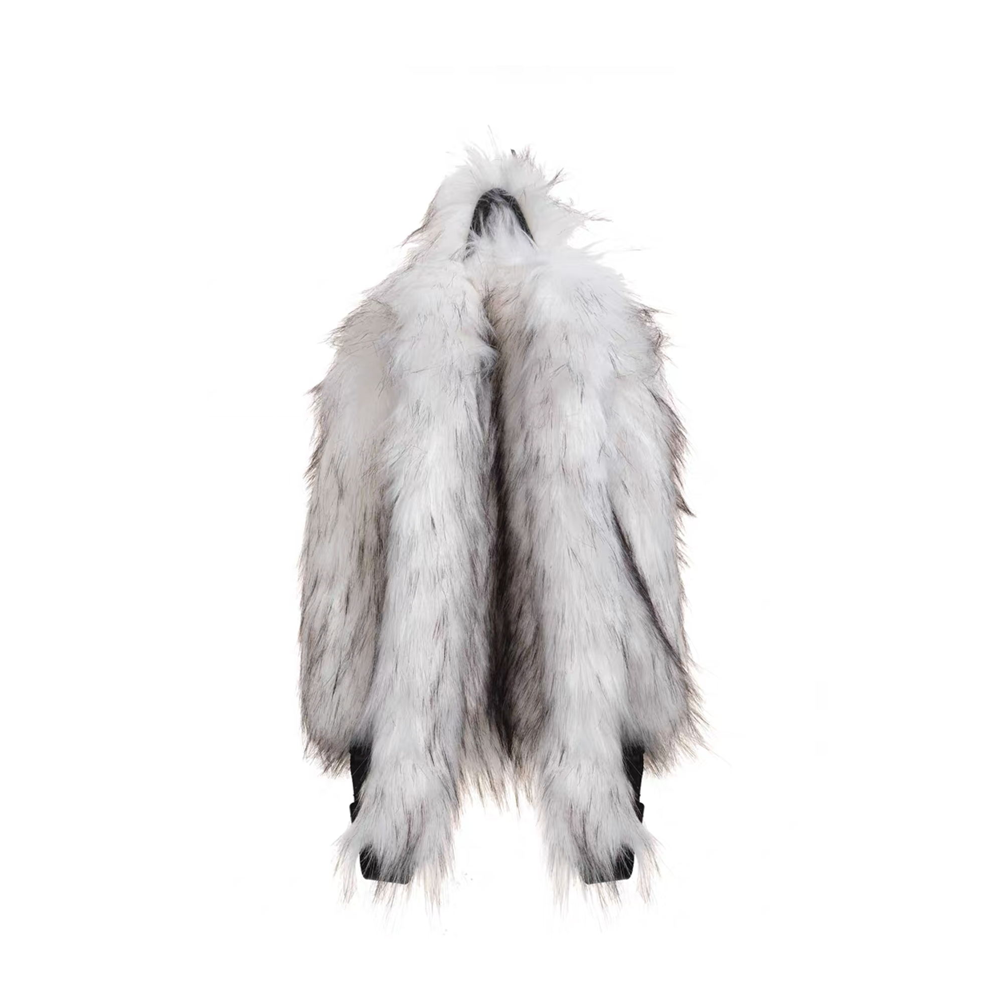 NOTHINGNESS WORLD Shaggy Faux Fur Graphic-Patch Backpack, premium urban and streetwear designers apparel on PROJECTISR.com, NOTHINGNESS WORLD