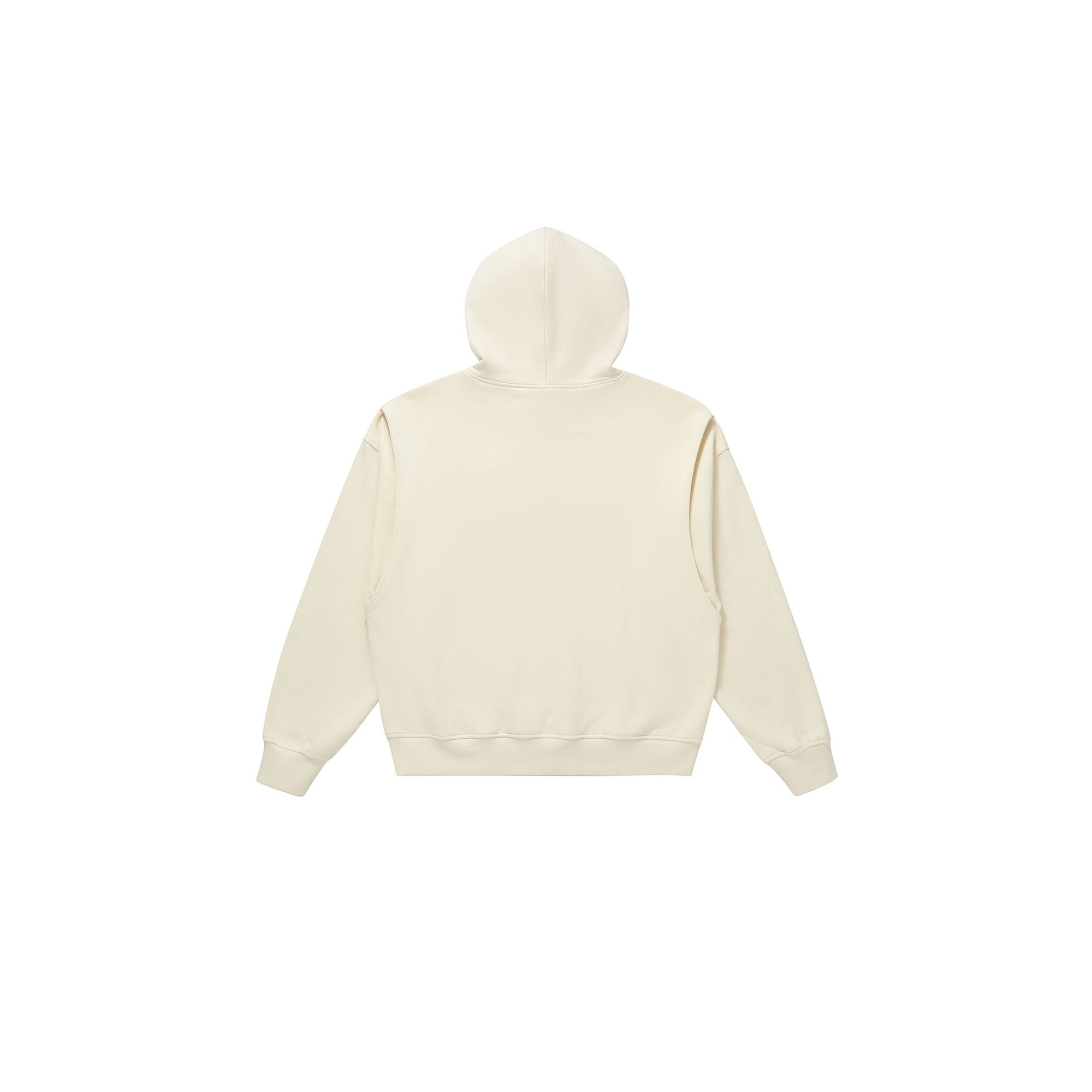 MAKEMORE Faux-Layer Embroidered Pocket Hoodie, premium urban and streetwear designers apparel on PROJECTISR.com, MAKEMORE