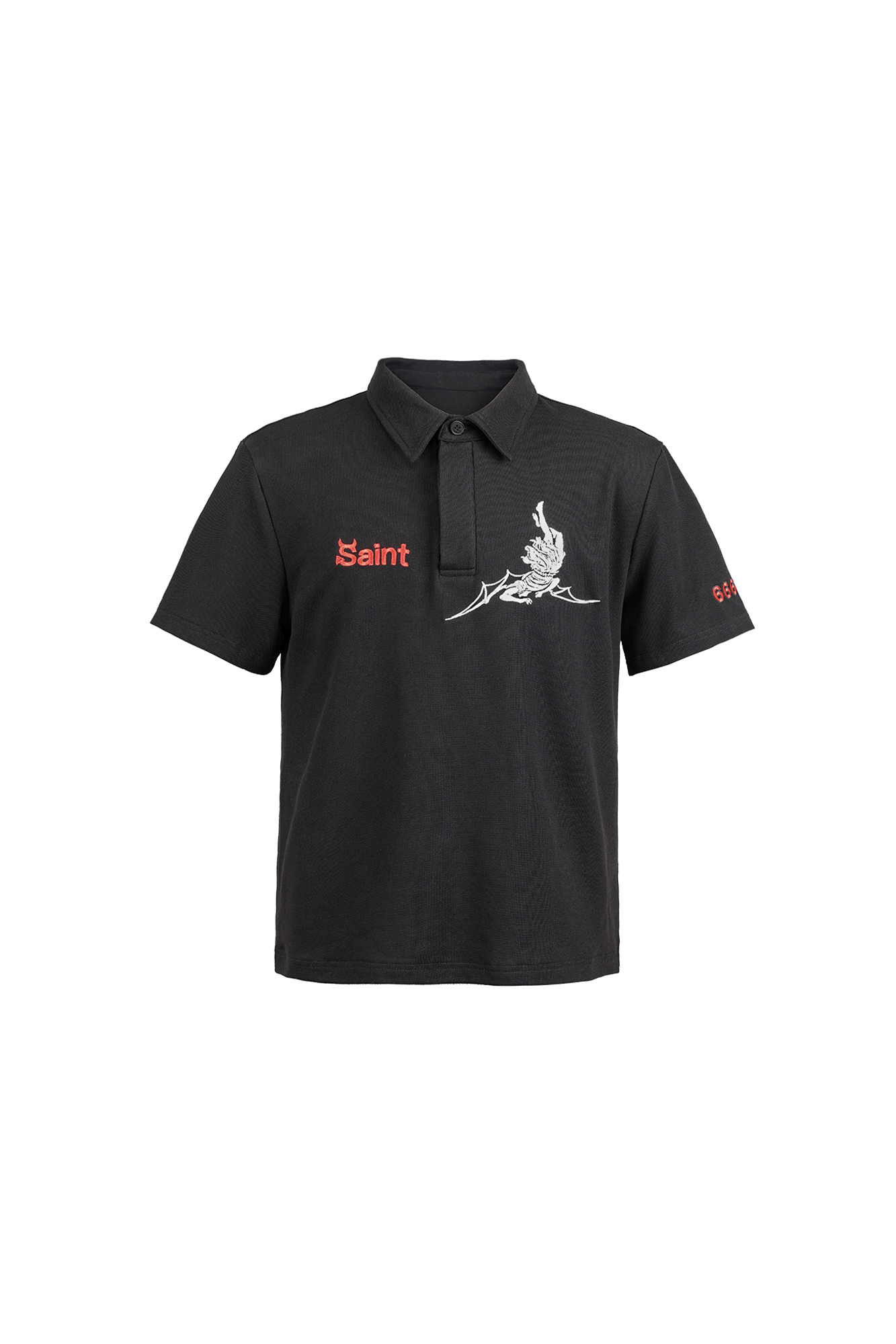 UNDERWATER Lucifer Embroidered Polo Shirt, premium urban and streetwear designers apparel on PROJECTISR.com, UNDERWATER