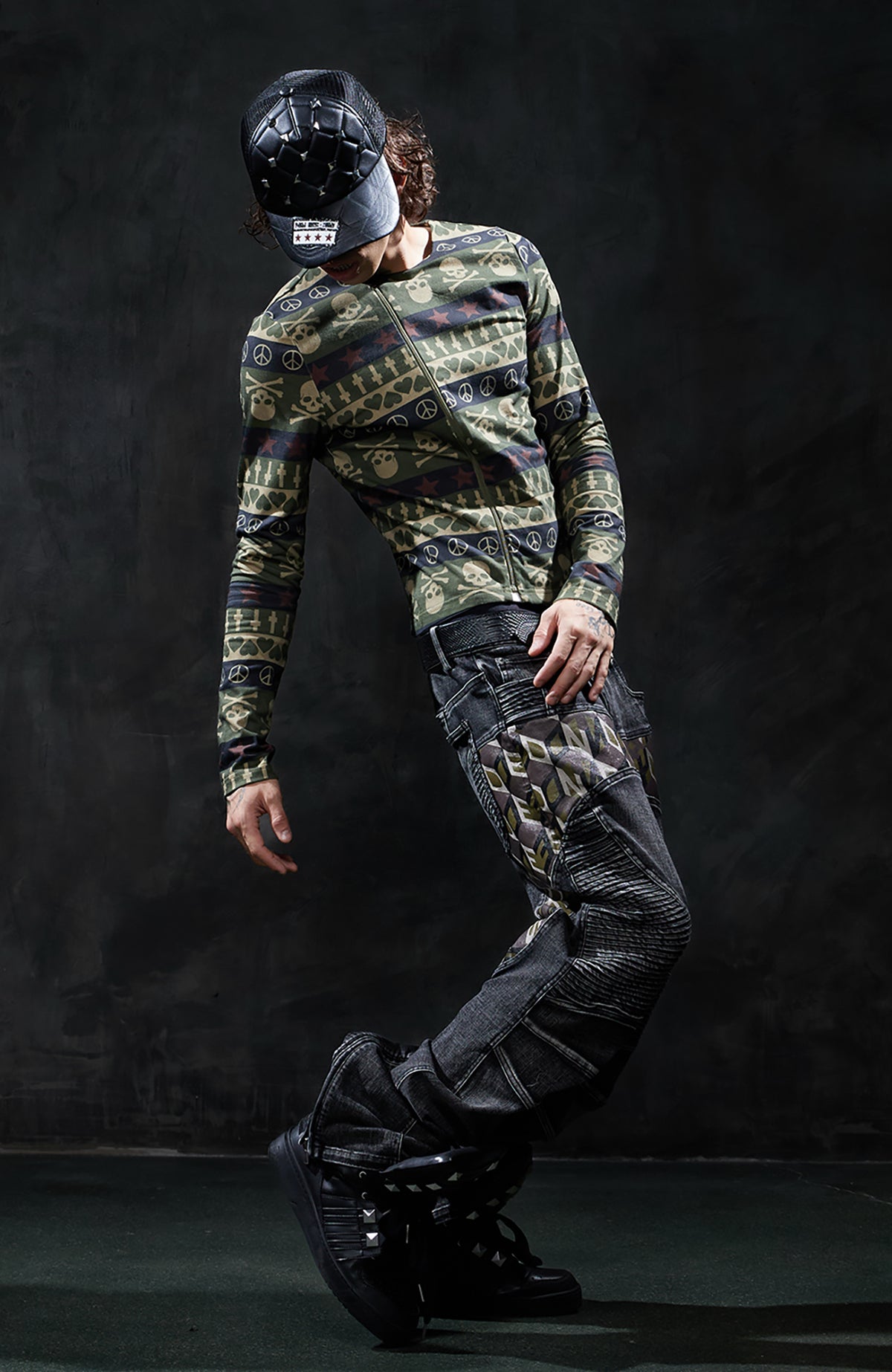 DND4DES Retro Monogram Straight-Leg Jeans