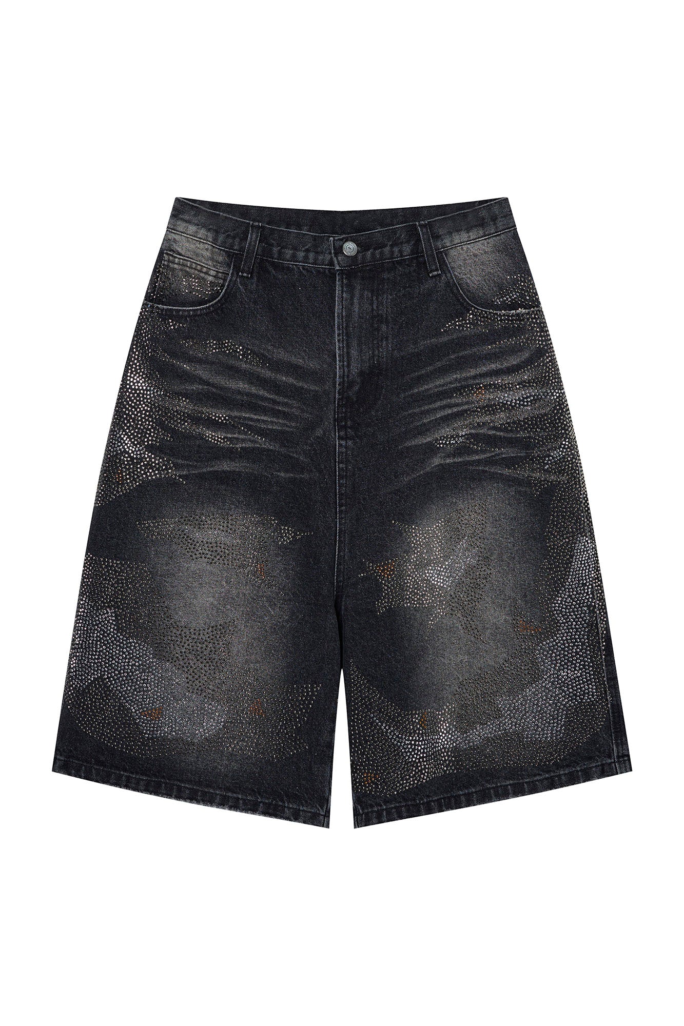 CLP Diamond Distressed Straight-Leg Jorts, premium urban and streetwear designers apparel on PROJECTISR.com, CLP