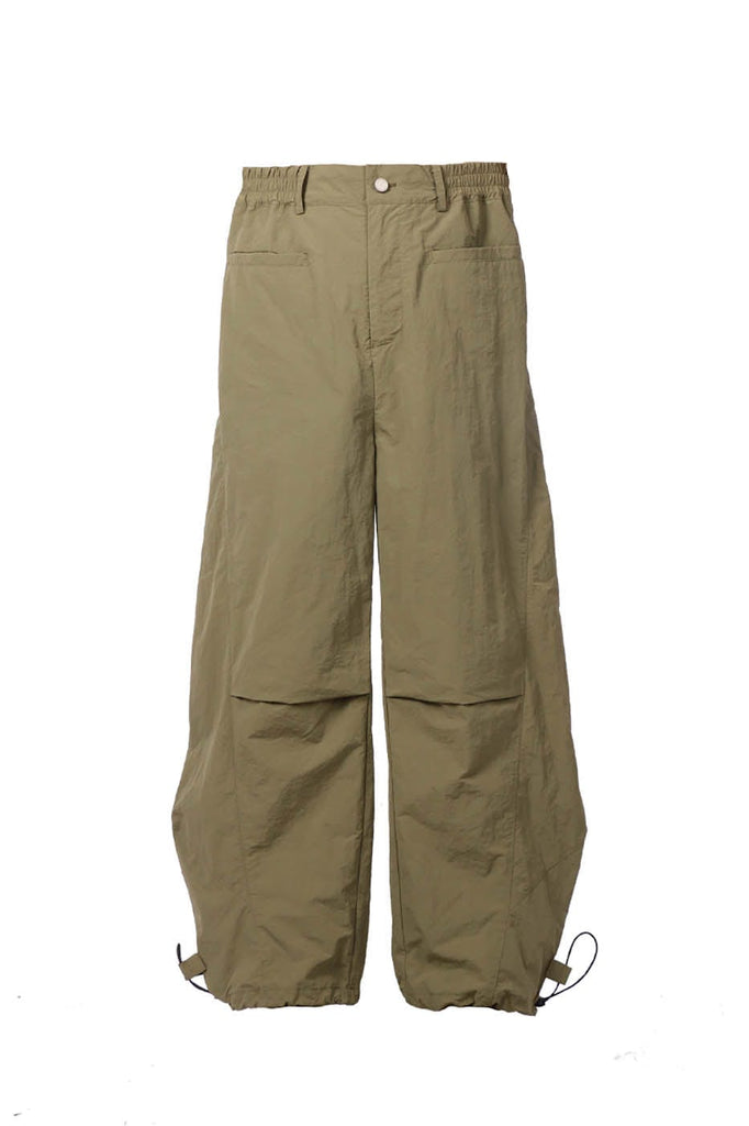 RELABEL Pleated Spliced Parachute Pants, premium urban and streetwear designers apparel on PROJECTISR.com, RELABEL