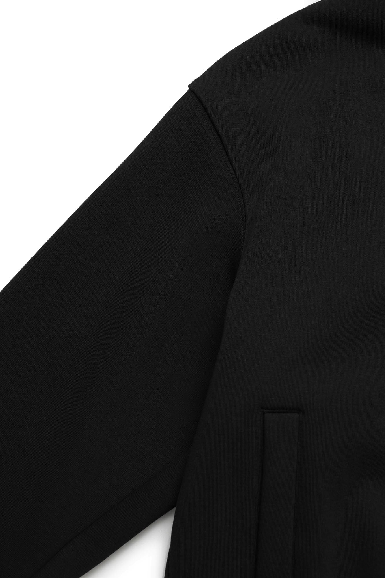 OKAYTHXBYE Essential Sherpa-Lined Boxy Zip Hoodie