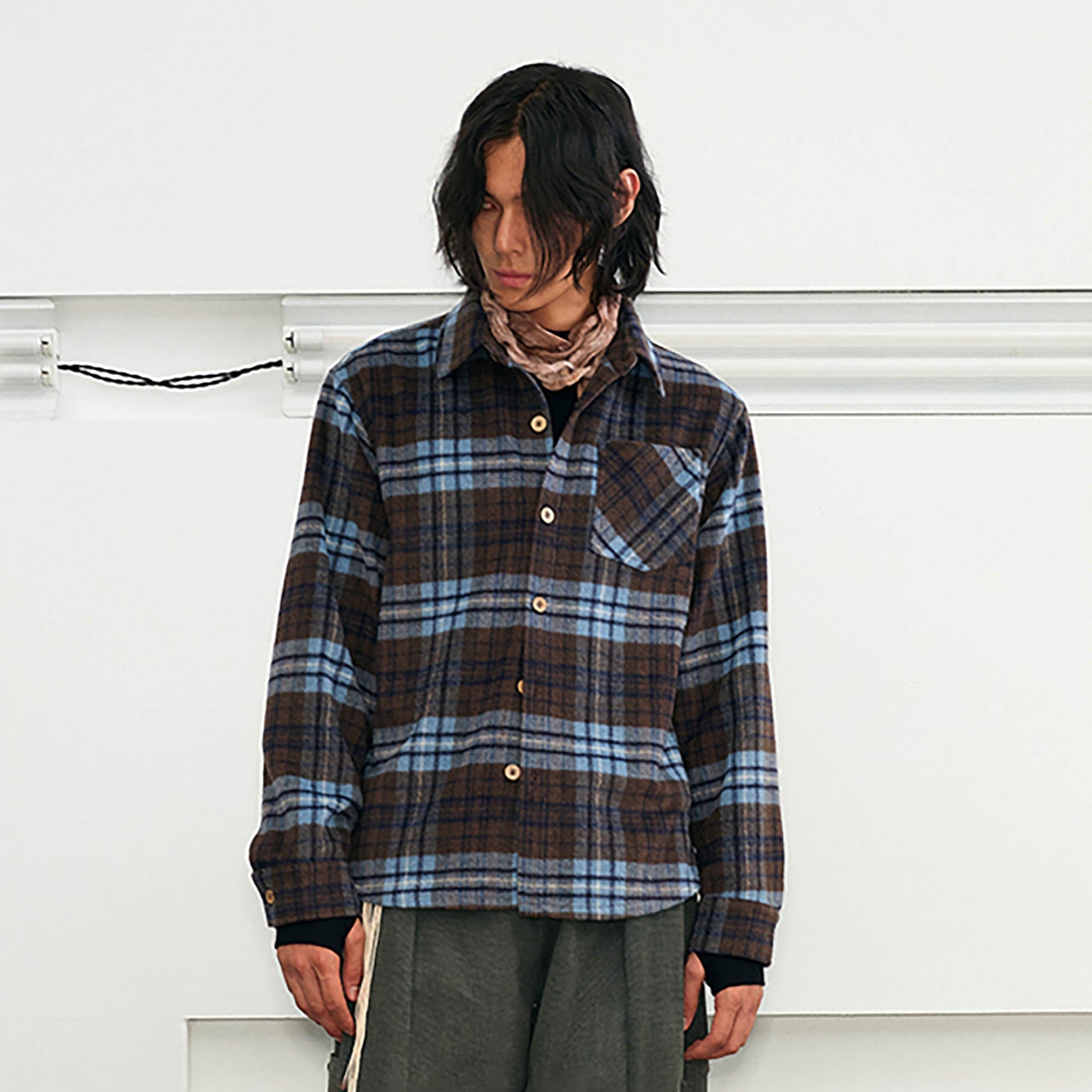 KREATE Retro Plaid Pocket Shirt