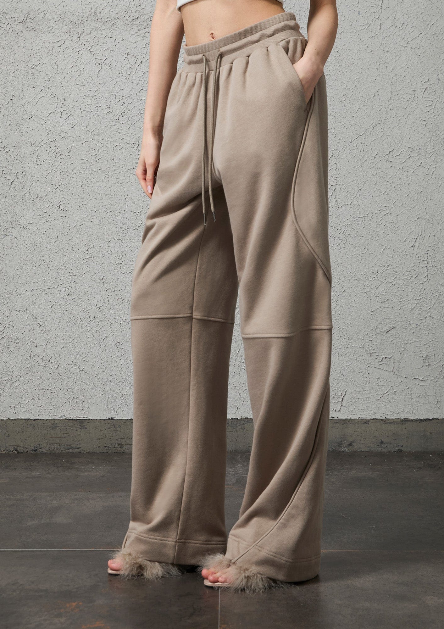 ORGANIC EMOTION Structured Panelled Oversized Sweatpants, premium urban and streetwear designers apparel on PROJECTISR.com, ORGANIC EMOTION