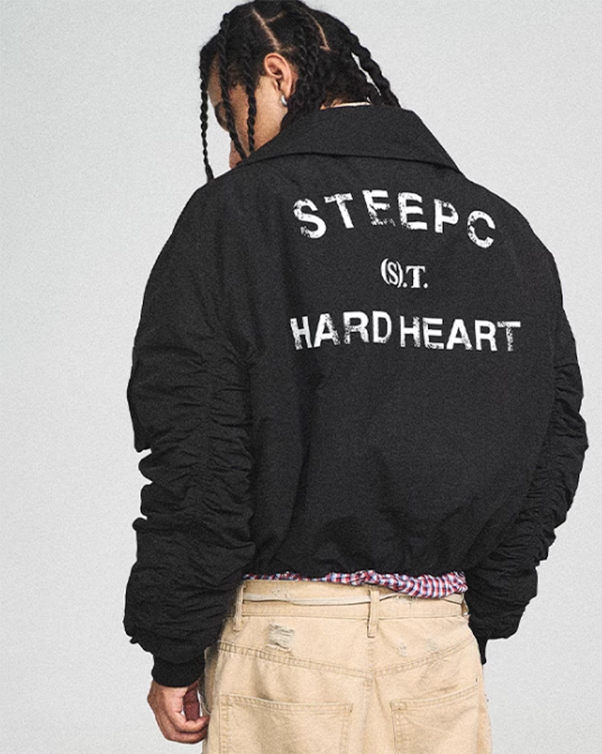 STEEPC Hard Heart Modern Bomber Jacket