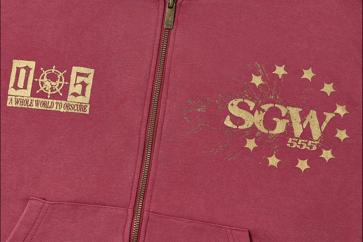SAXGENWON Deconstructed Washed Tie-Detail Hoodie & Pants Set