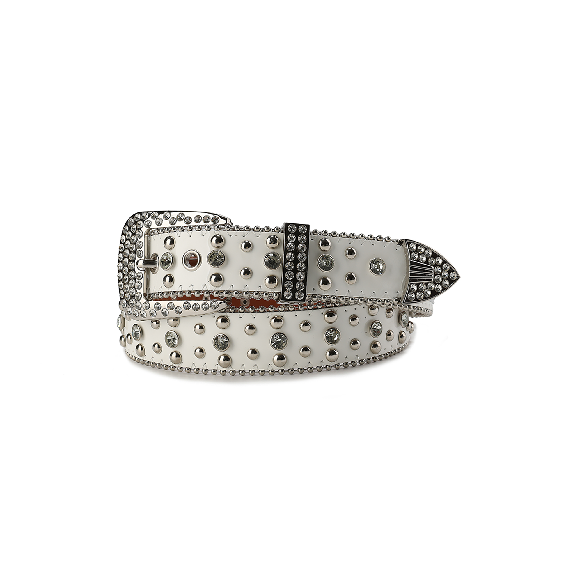 CYCYCY Diamond Studded Leather Belt