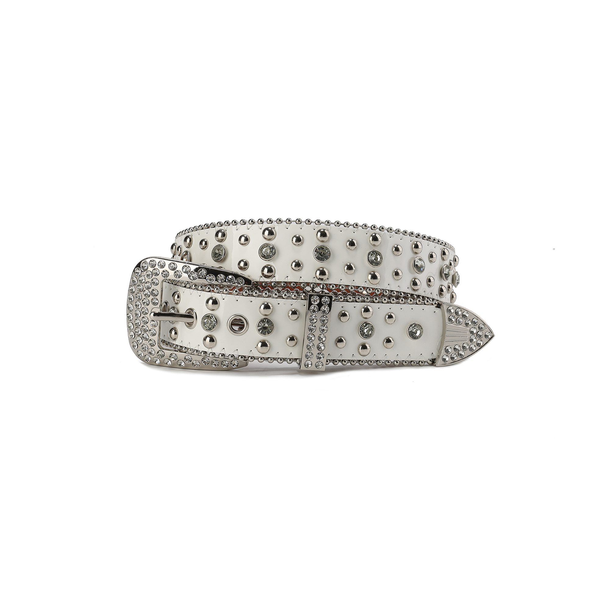 CYCYCY Diamond Studded Leather Belt