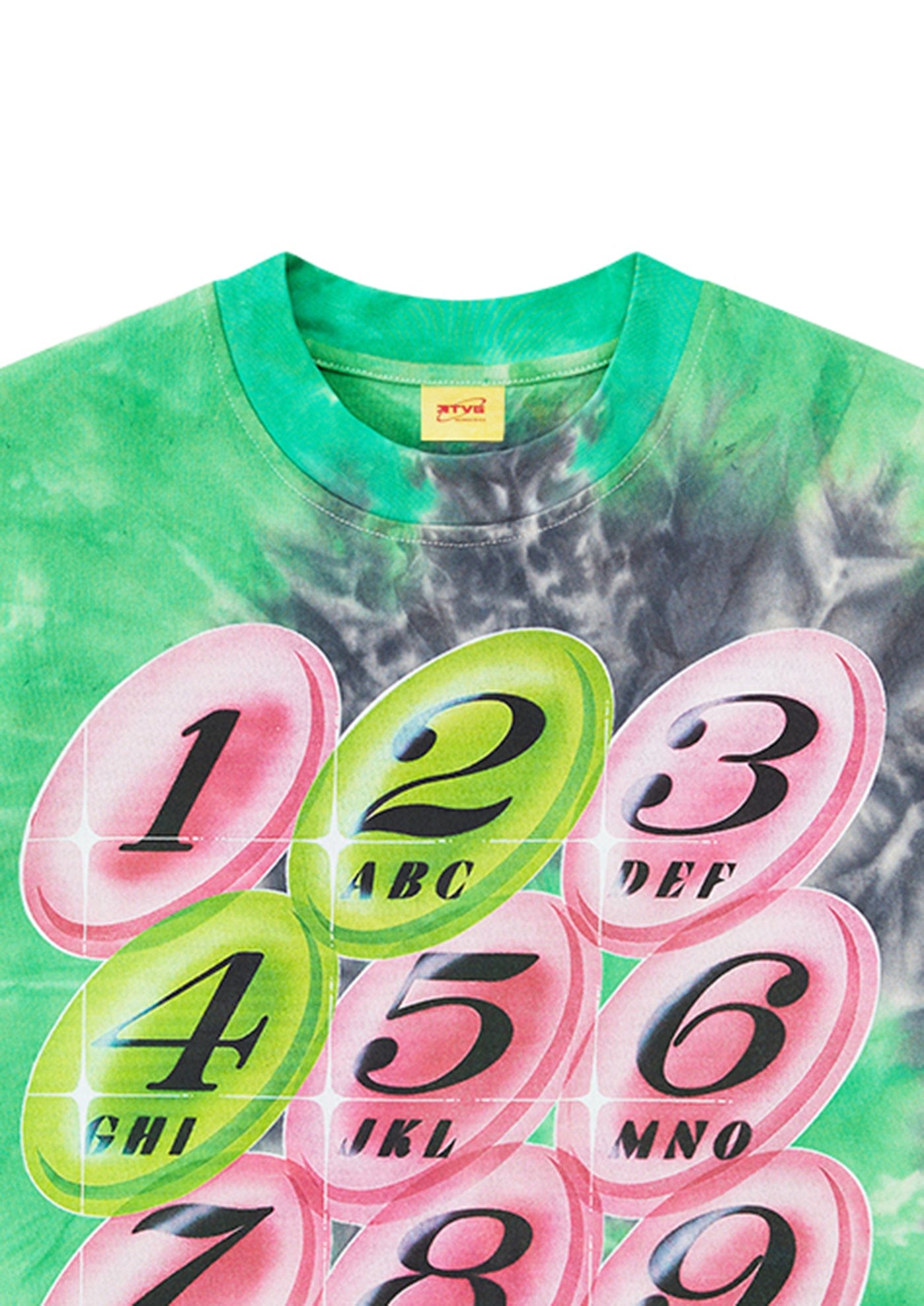 RTVG Tie-Dye Full-print Telephone T-Shirt