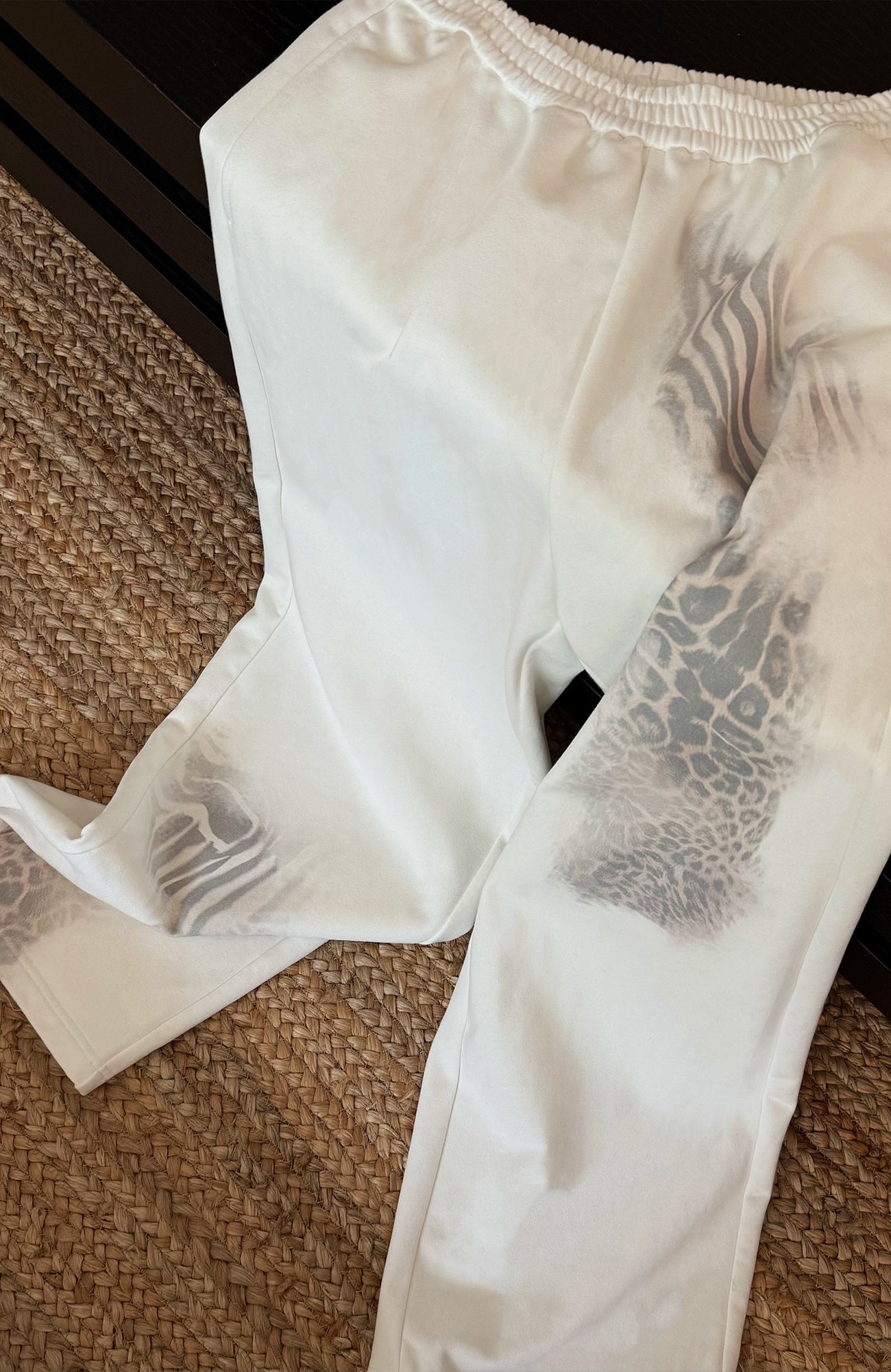 DONSMOKE Zebra-Leopard Graphic Sweatpants, premium urban and streetwear designers apparel on PROJECTISR.com, DONSMOKE