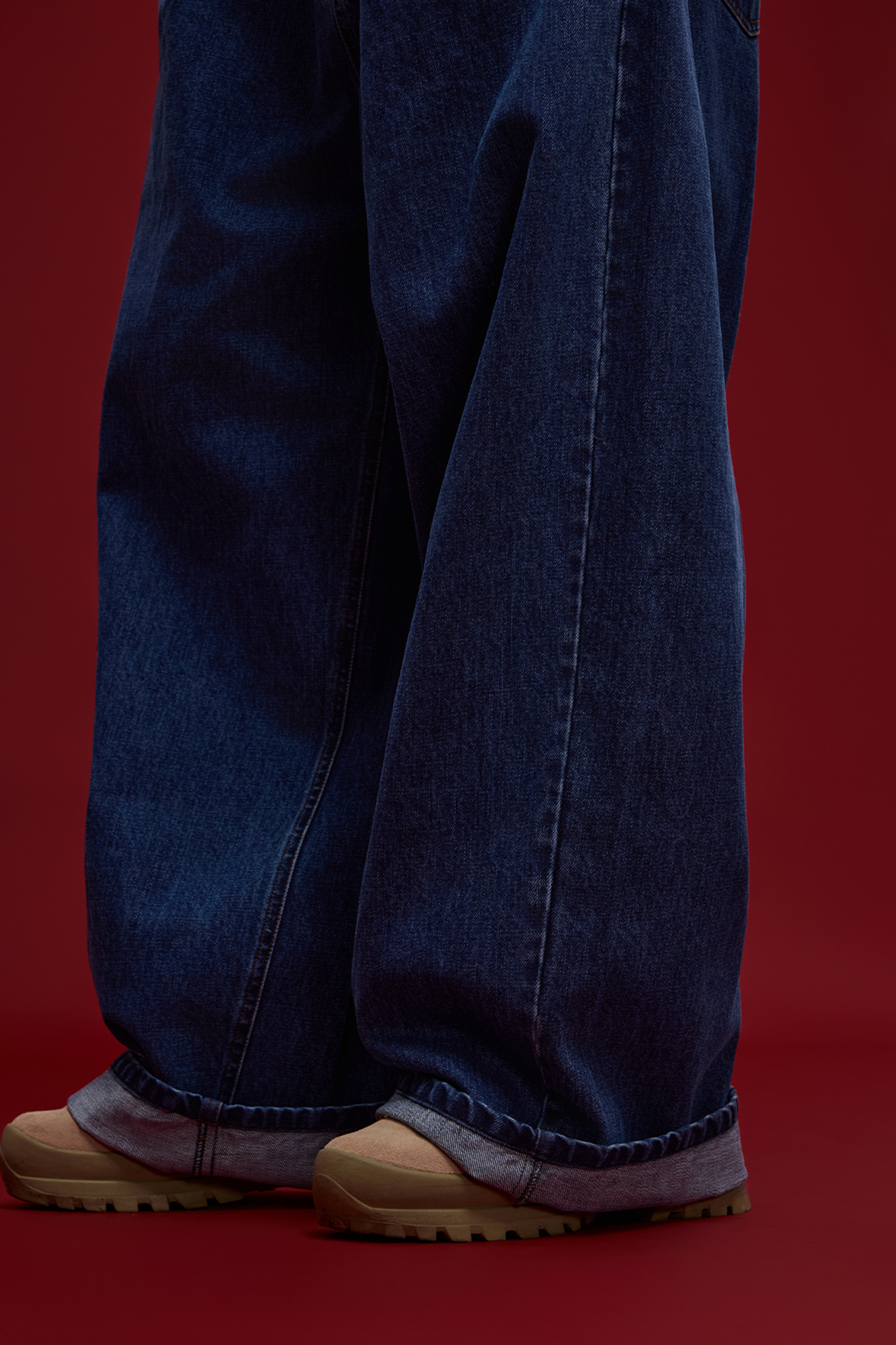 BANANA CLUB Essential Washed Wide-Leg Jeans, premium urban and streetwear designers apparel on PROJECTISR.com, BANANA CLUB