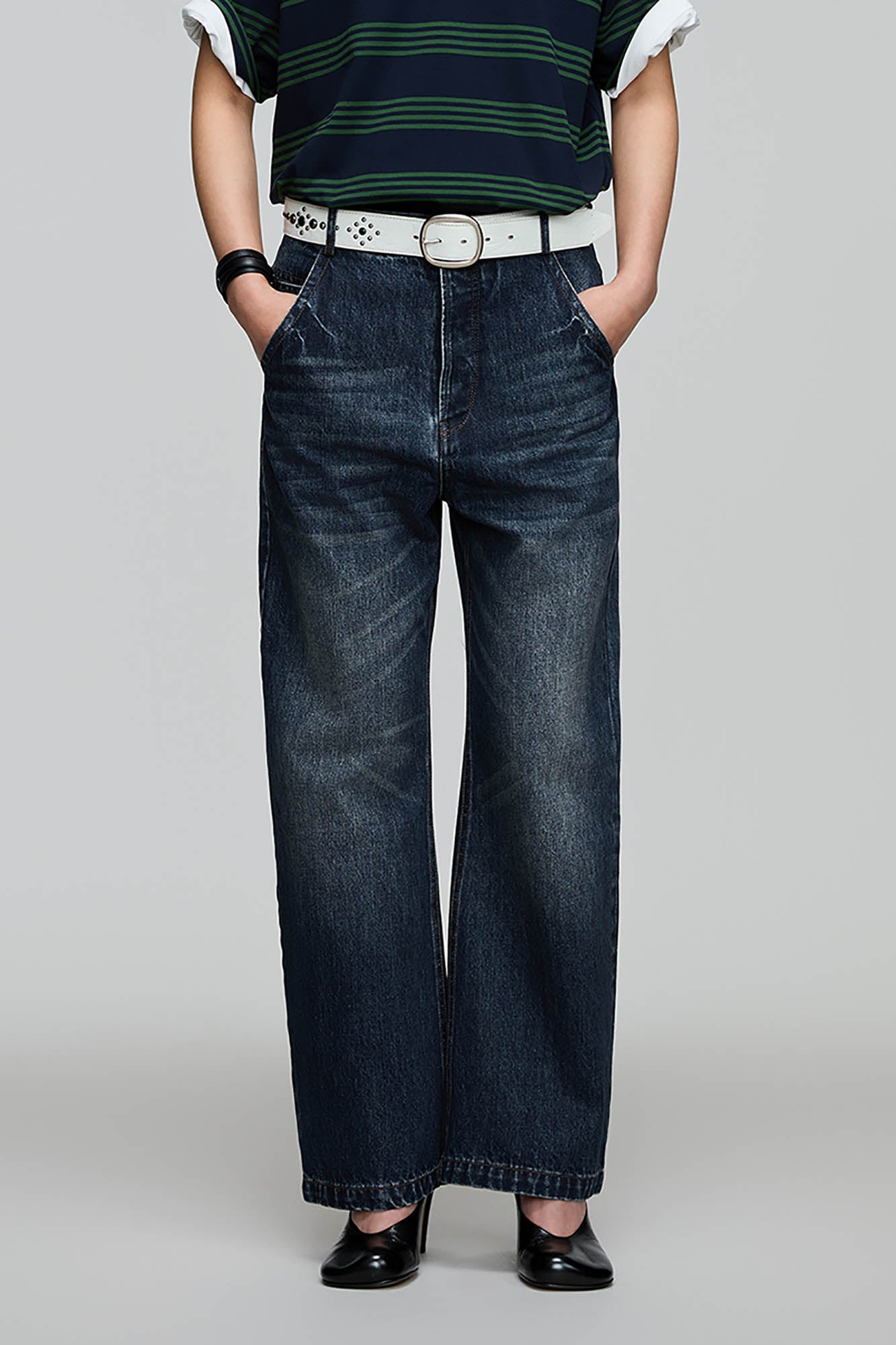 OPICLOTH Lyocell-Blend Washed Straight-Leg Jeans