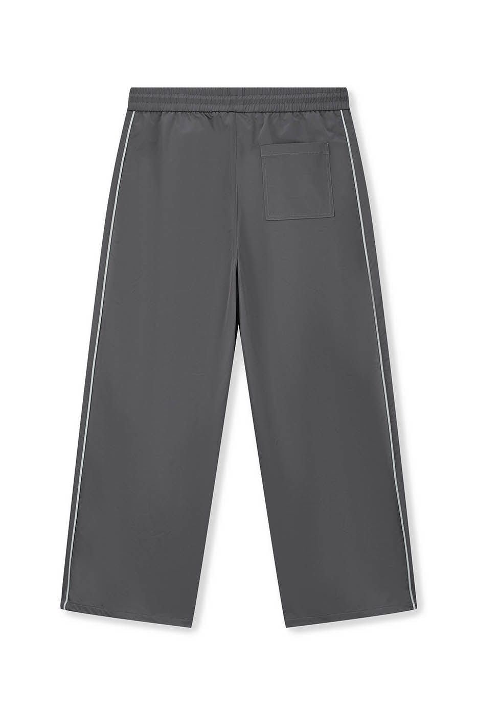 BONELESS Paneled Crinkled Parachute Pants Cho, premium urban and streetwear designers apparel on PROJECTISR.com, BONELESS