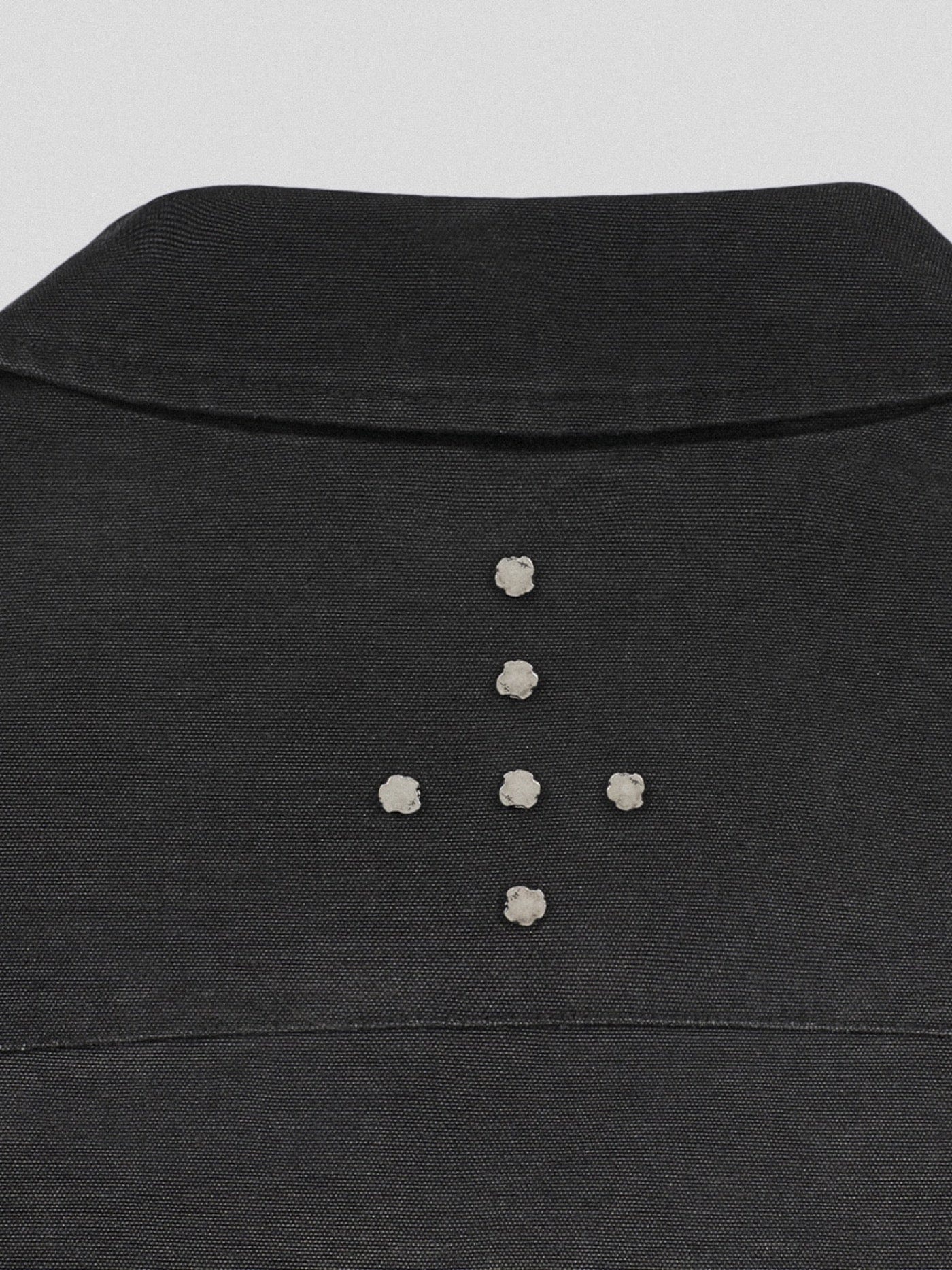 UNDERWATER Raw-Edge Spliced Rivet Jacket, premium urban and streetwear designers apparel on PROJECTISR.com, UNDERWATER