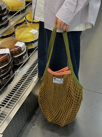 ONADAILYBASIS Sunset Mesh Tote with Contrast Inner Pouch