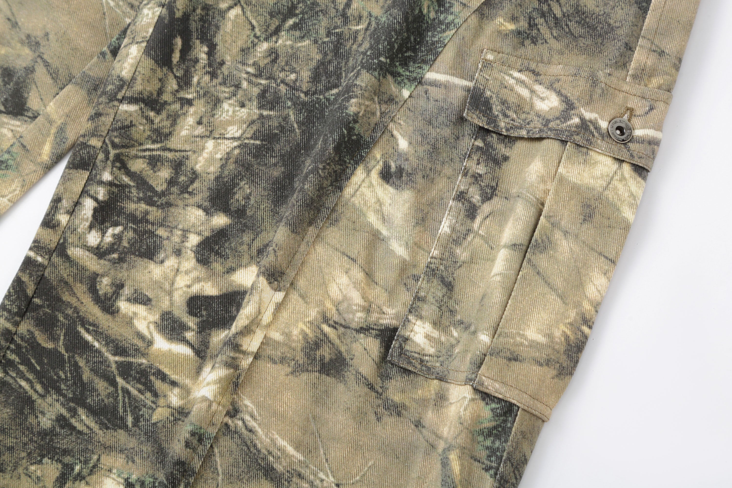 CLP Camo Distressed Panel Cargo Pants, premium urban and streetwear designers apparel on PROJECTISR.com, CLP