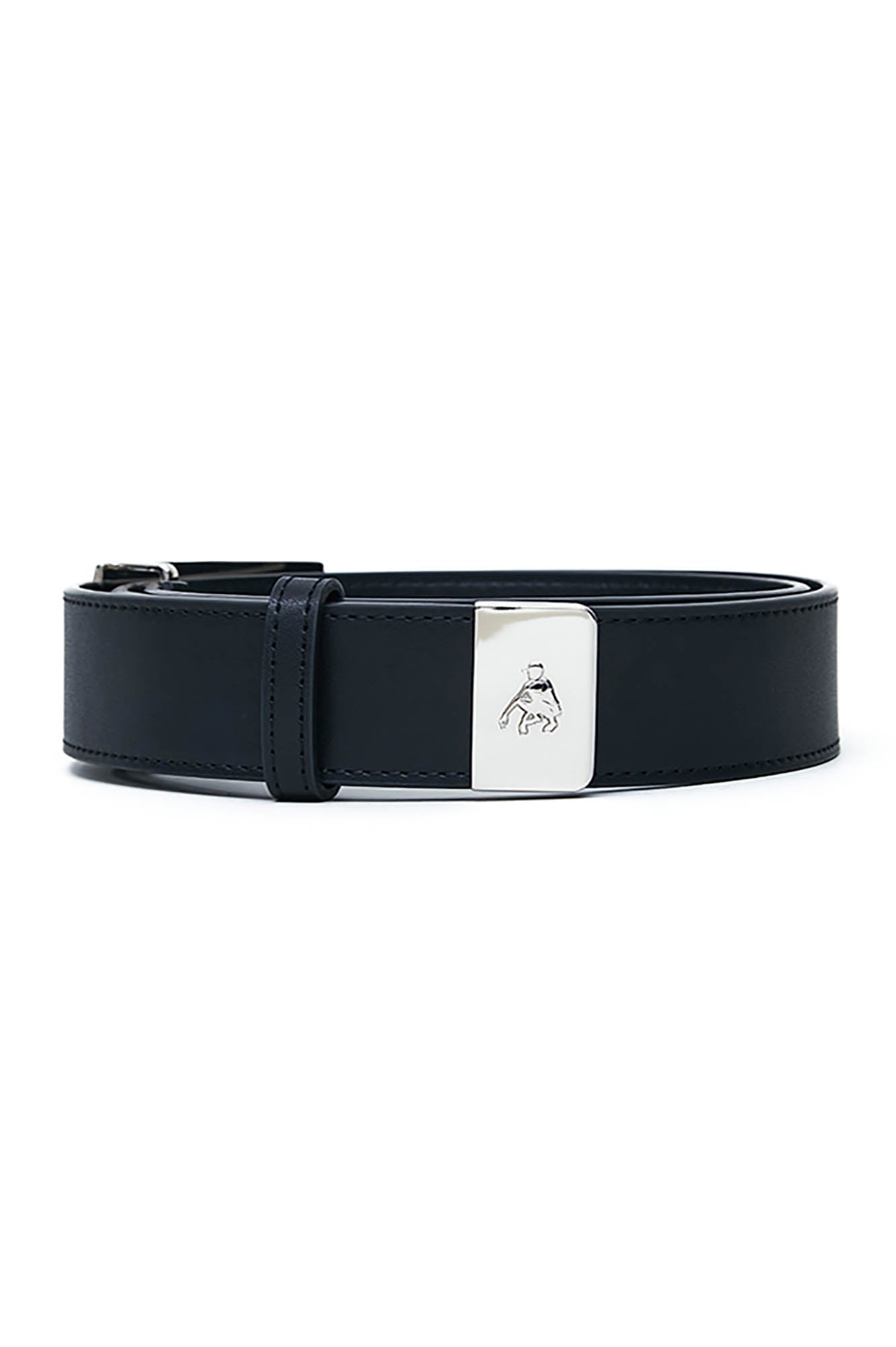 FACEONLAB Essential Metal Buckle Logo Belt