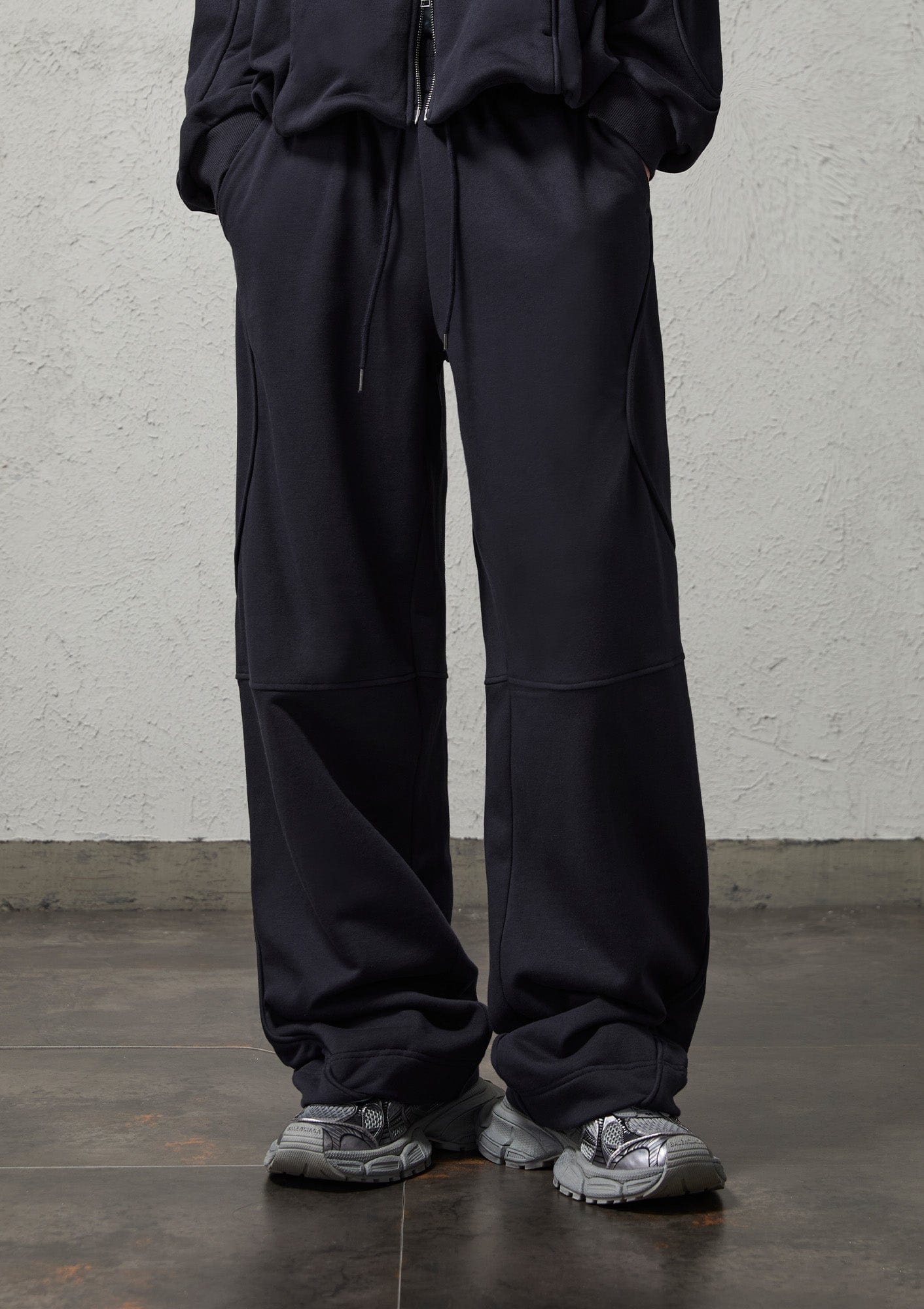 ORGANIC EMOTION Structured Panelled Oversized Sweatpants, premium urban and streetwear designers apparel on PROJECTISR.com, ORGANIC EMOTION