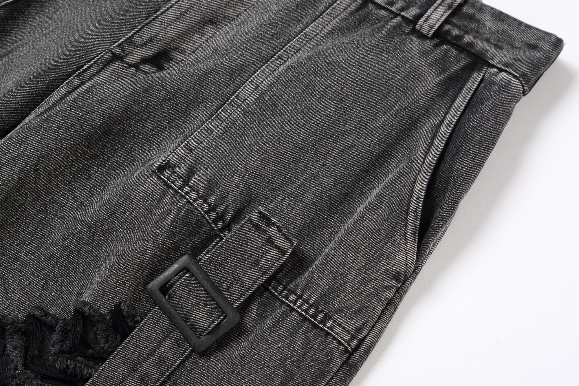 CLP Heavily Ripped Stripe Denim Cargo