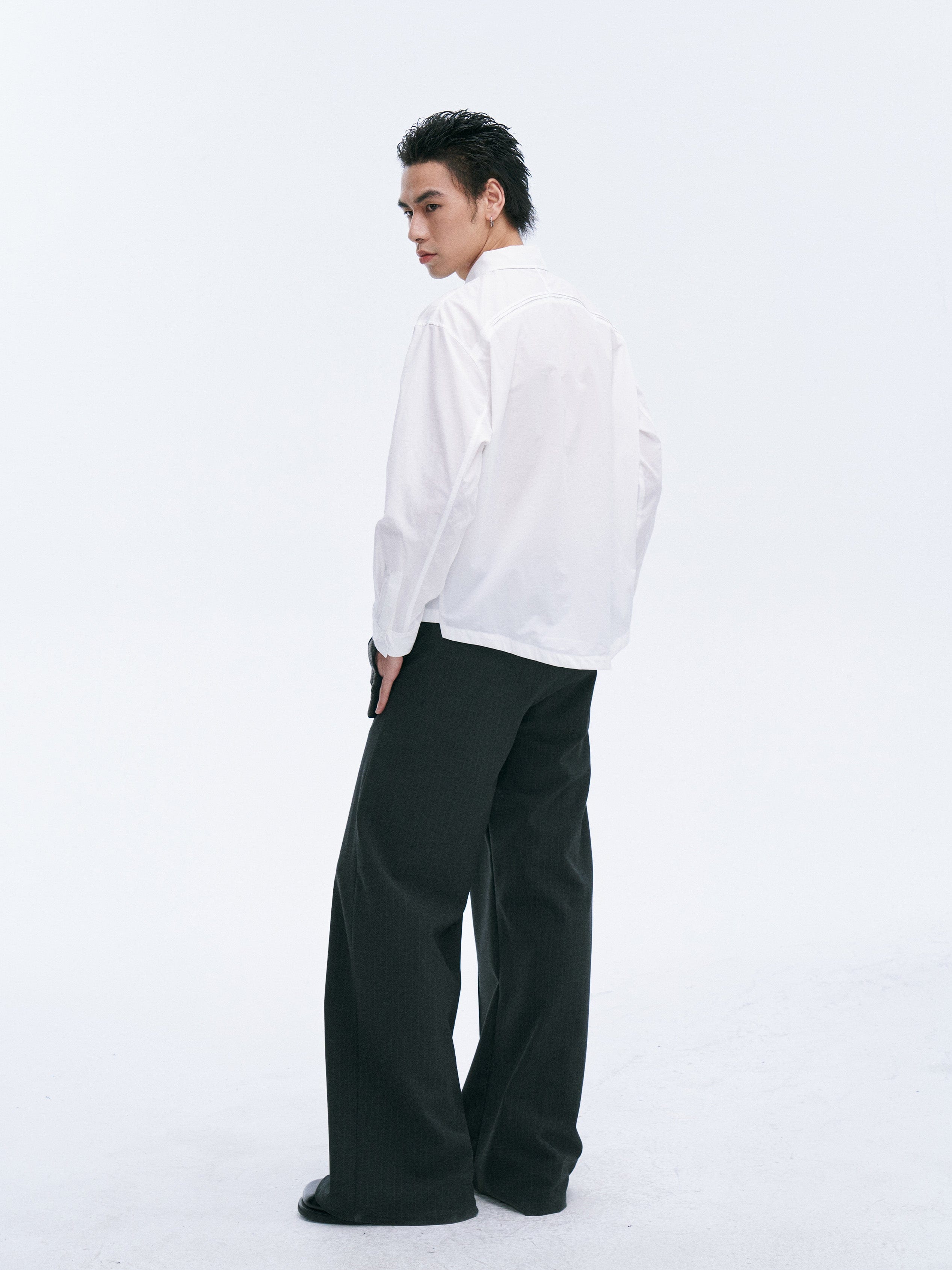 CATSSTAC Layered Seamline Floral Embroidered Shirt, premium urban and streetwear designers apparel on PROJECTISR.com, CATSSTAC