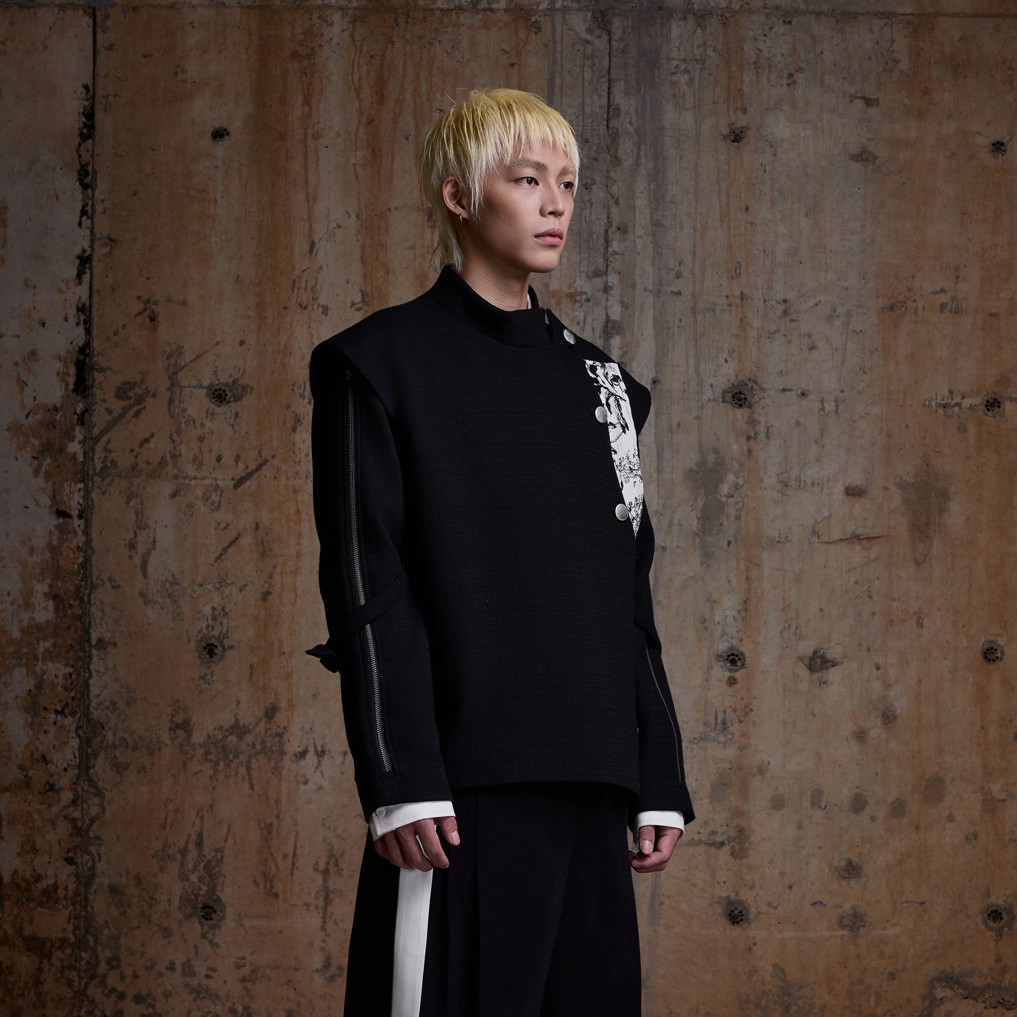 2000RSK Deconstructed Spliced Zippered Fencing Jacket