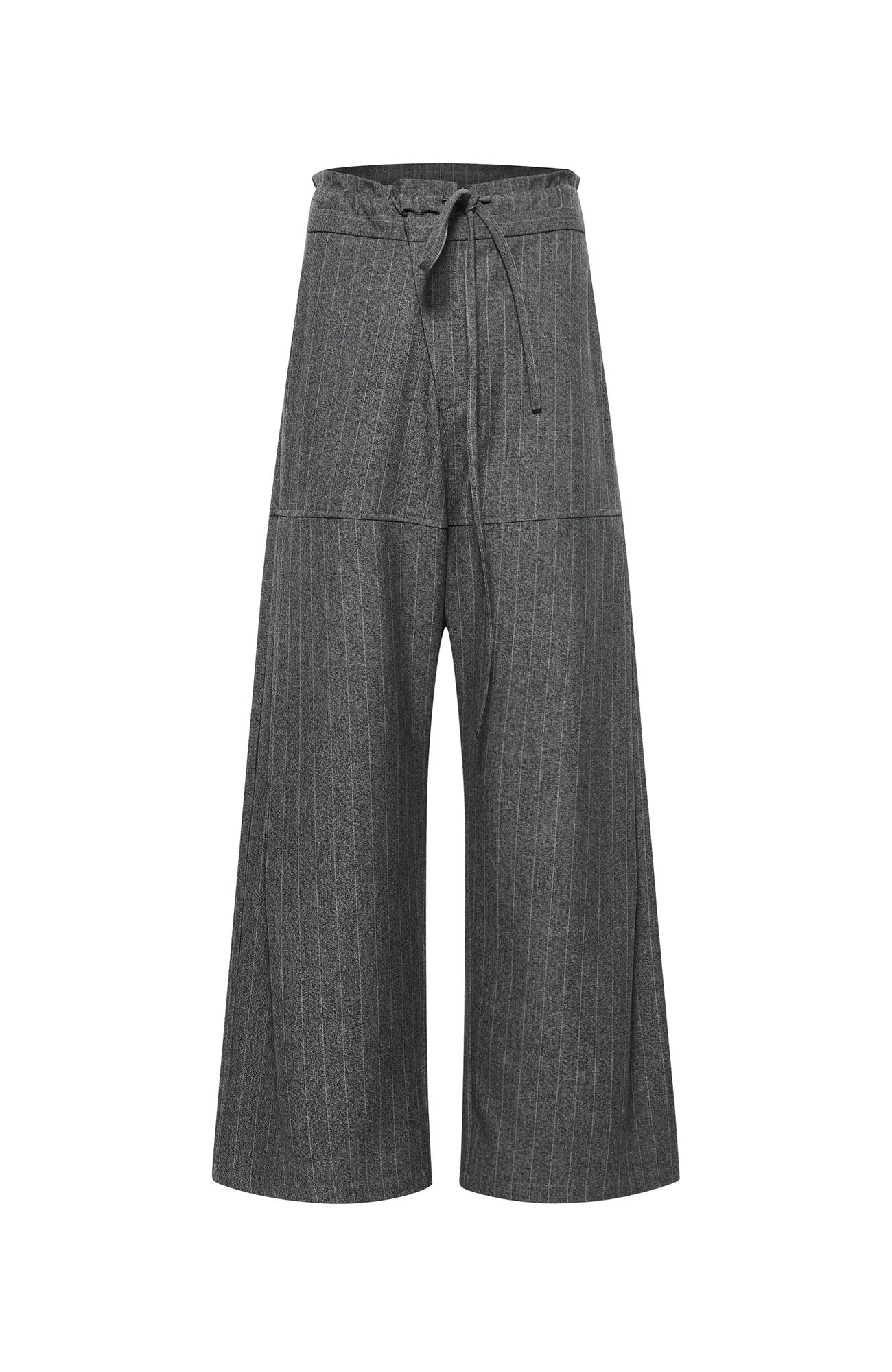 7440 37 1 Striped Drawstring Panel Wide-Leg Trousers, premium urban and streetwear designers apparel on PROJECTISR.com, 7440 37 1
