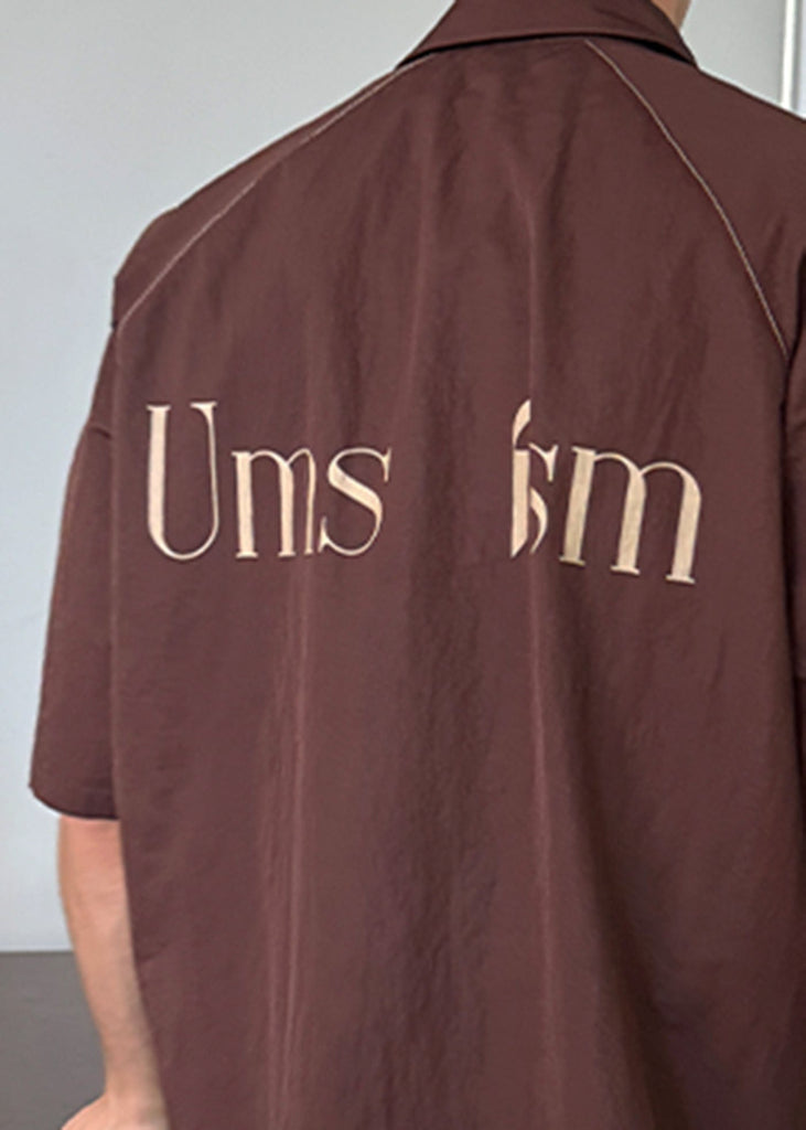 UMAMIISM Back Logo Stitch Raglan T-Shirt, premium urban and streetwear designers apparel on PROJECTISR.com, UMAMIISM