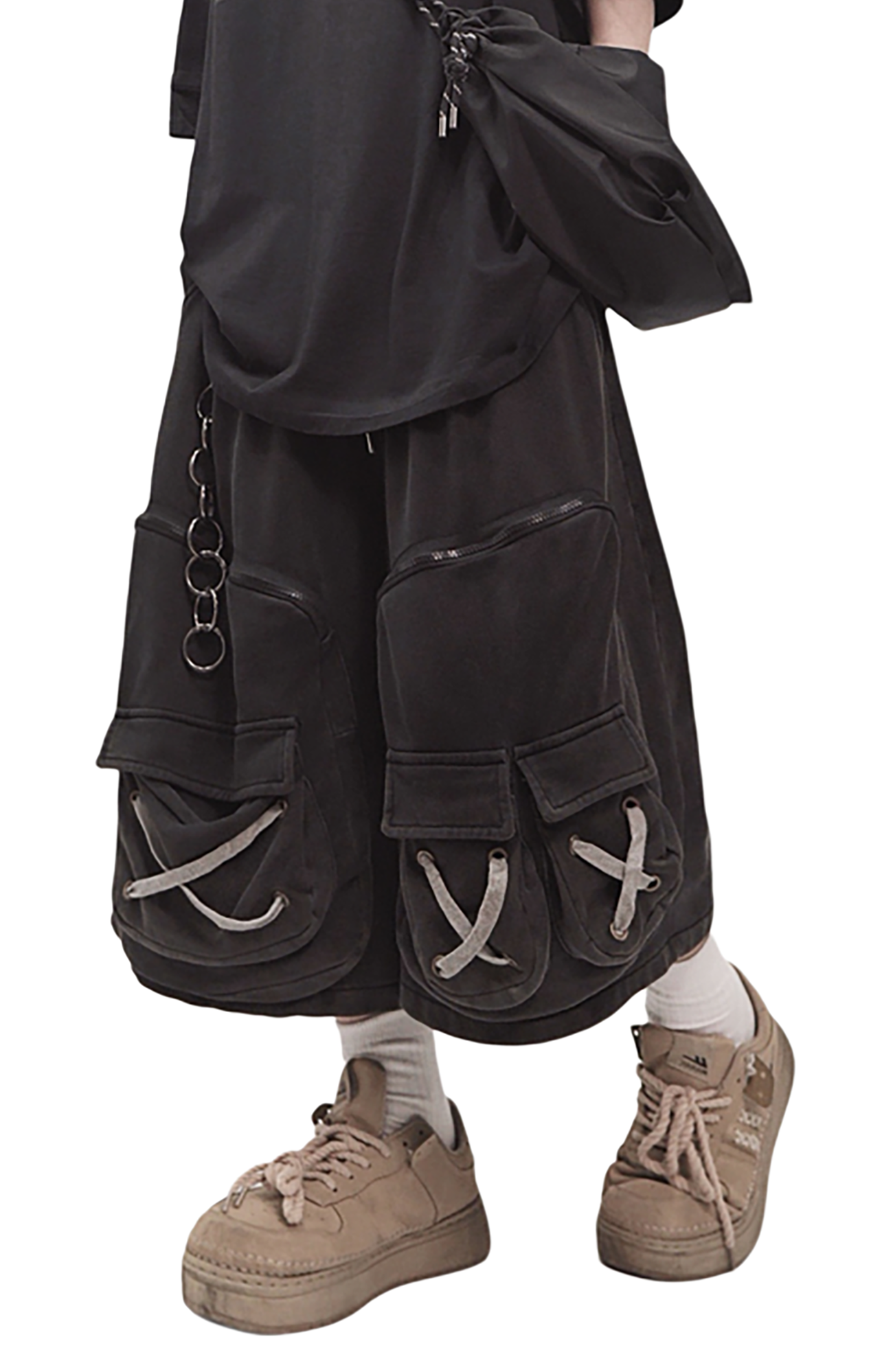UUCSCC Distressed Multi-Pocket Cargo Shorts