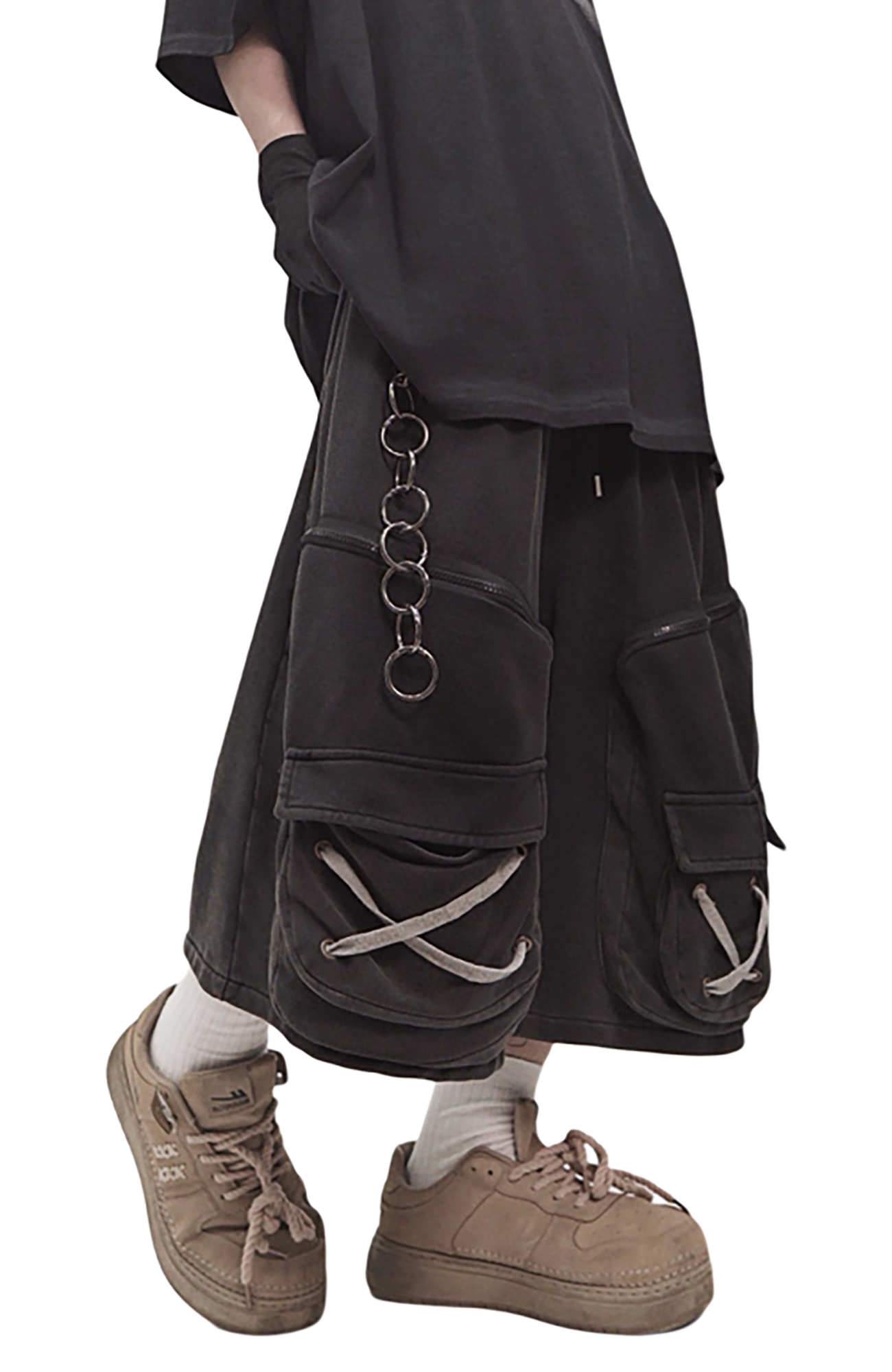 UUCSCC Distressed Multi-Pocket Cargo Shorts